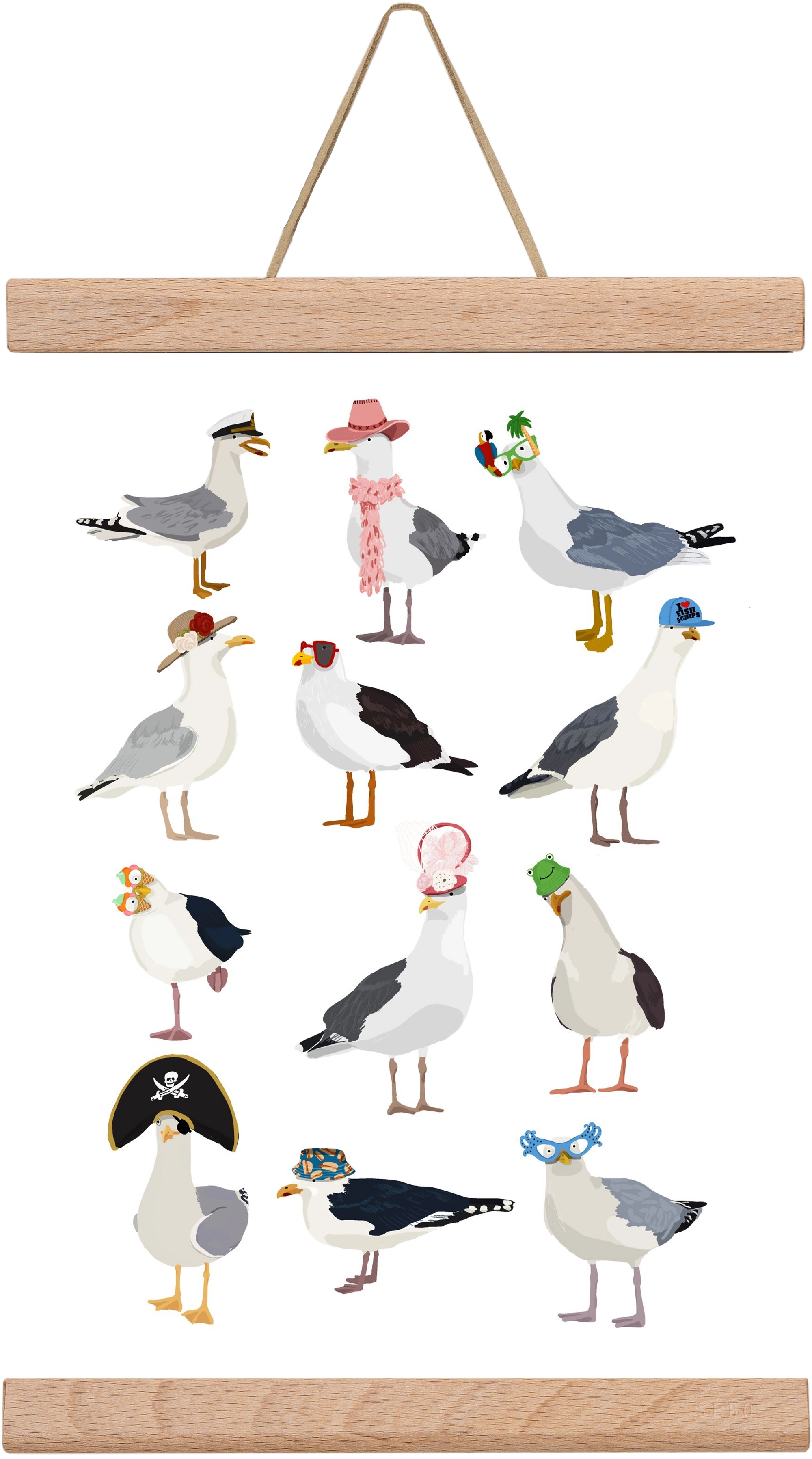 At the seaside, 20x30 cm (20x30 cm), Tölgy akasztó