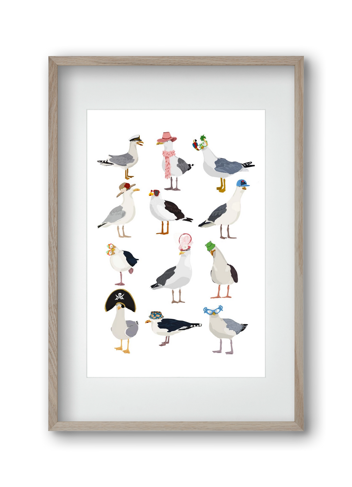 At the seaside, 30x45 cm (20x30 cm), Tölgy keret, paszpartuval