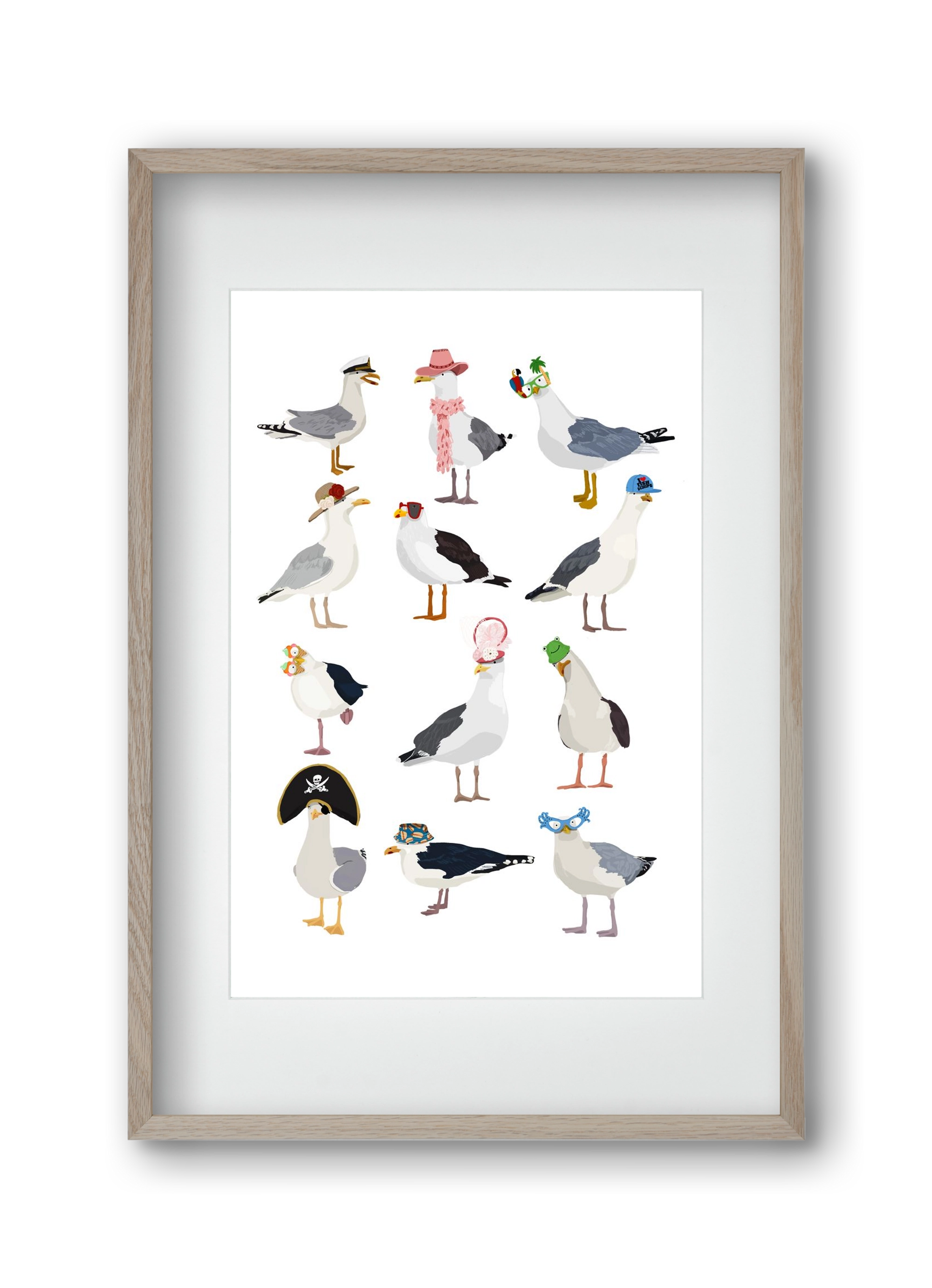 At the seaside, 30x45 cm (20x30 cm), Tölgy keret, paszpartuval