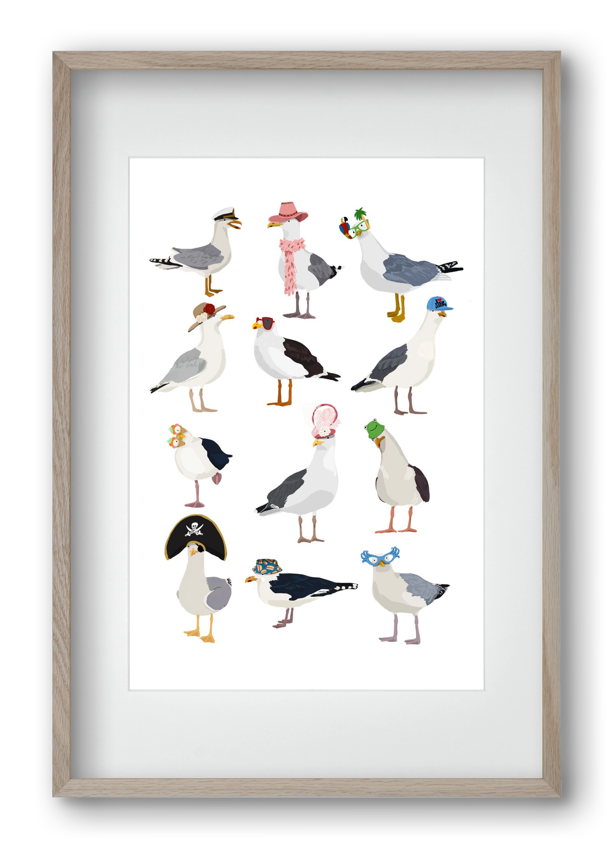 At the seaside, 40x60 cm (30x45 cm), Tölgy keret, paszpartuval