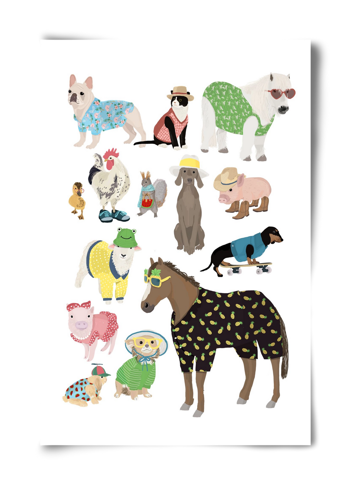 Summer Animals, 40x60 cm, Keret nélkül