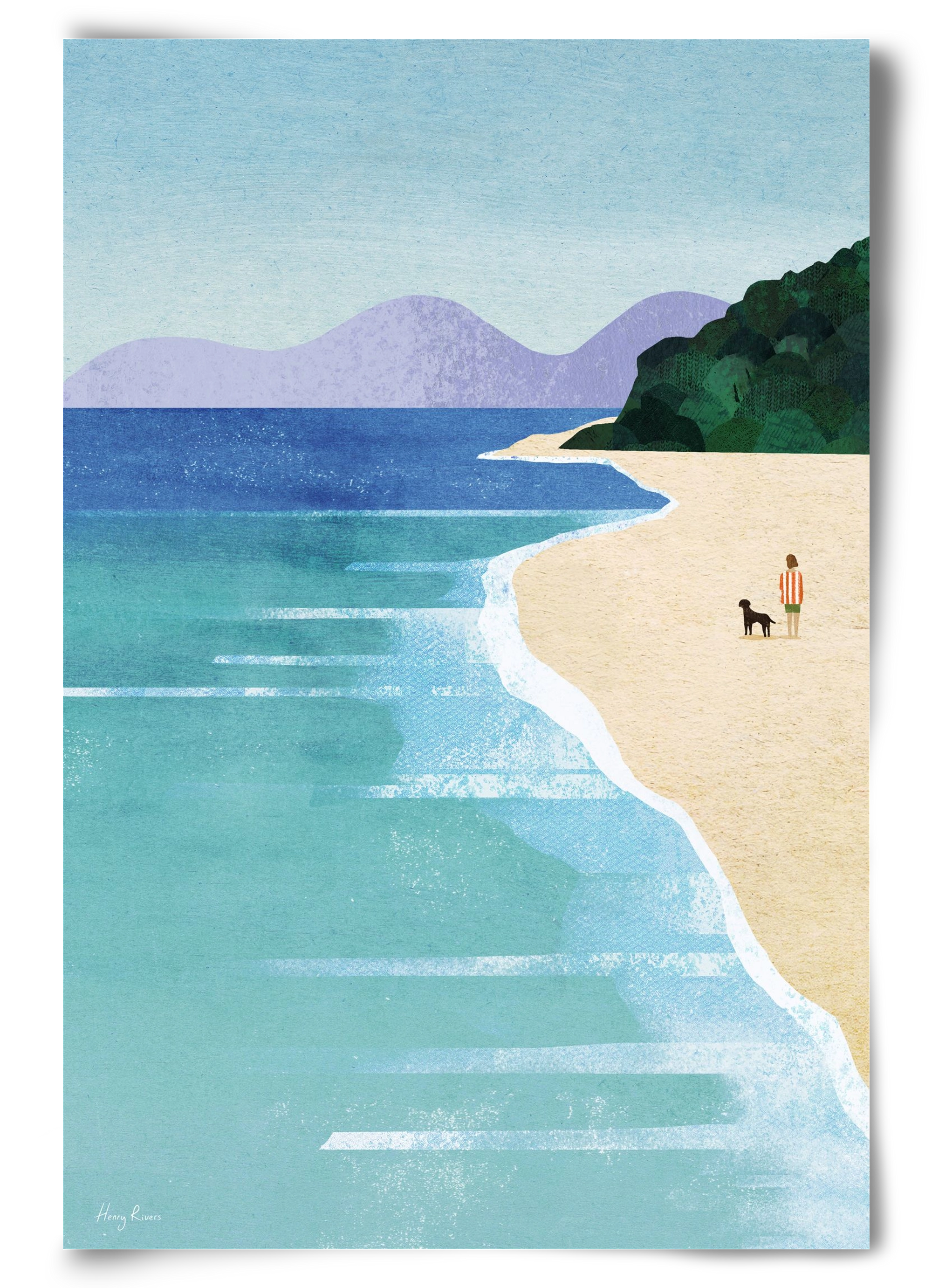 Beach Girl, 60x90 cm, Keret nélkül