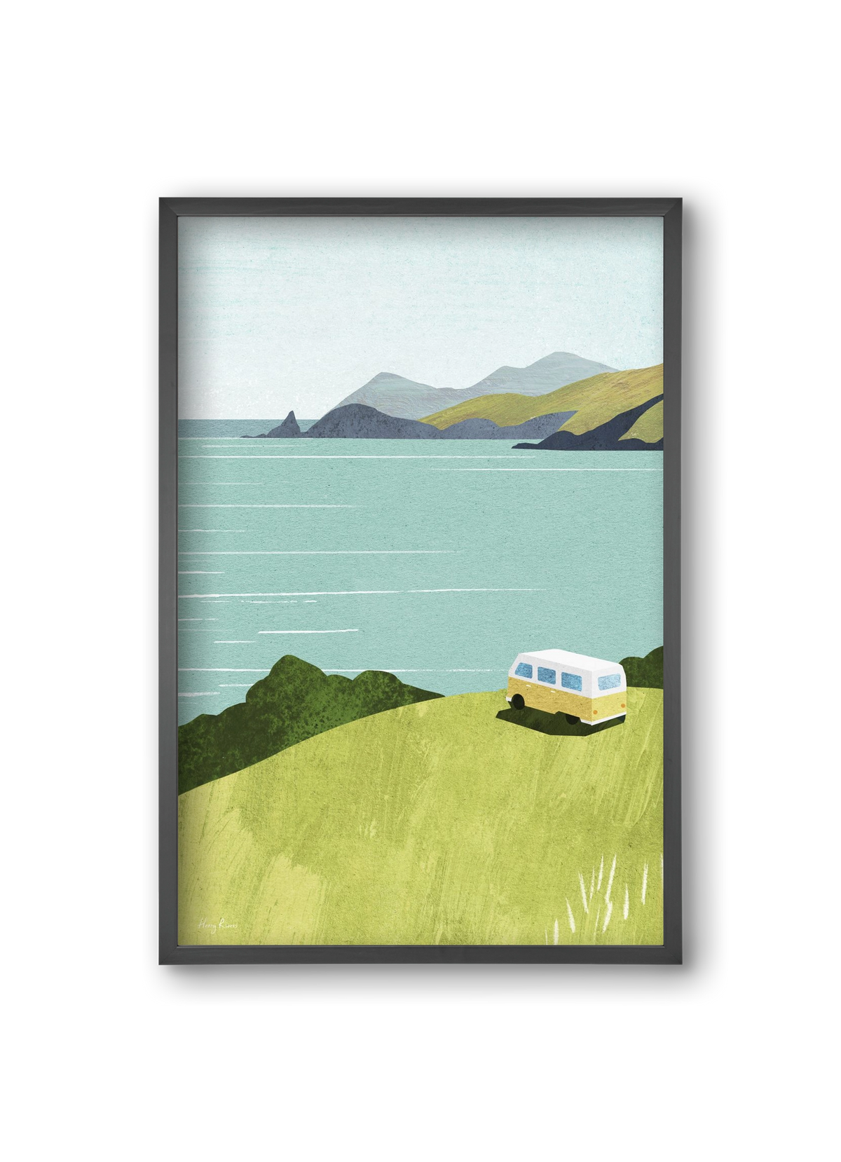 Van Life, 20x30 cm (20x30 cm), Fekete keret