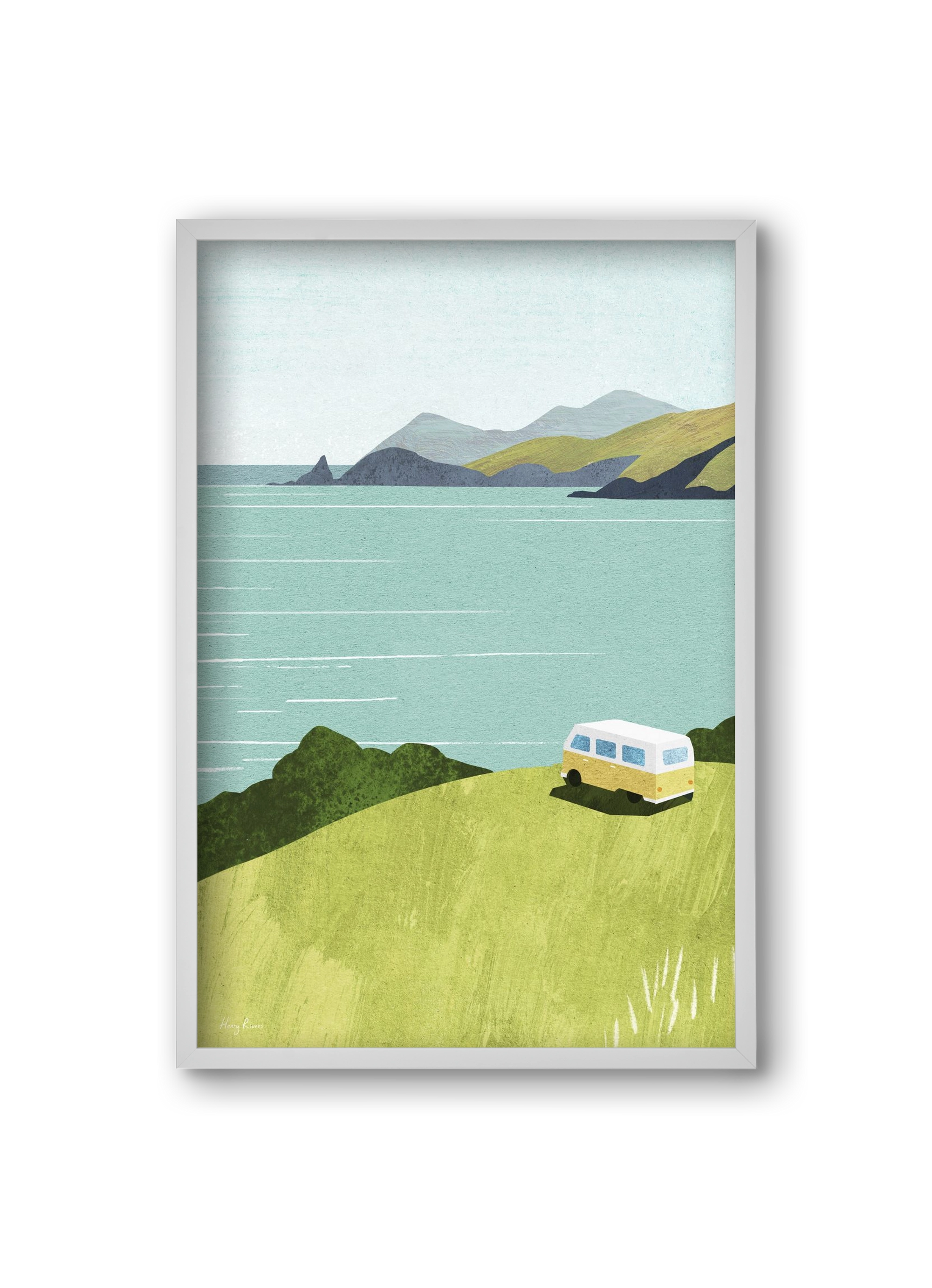 Van Life, 20x30 cm (20x30 cm), Fehér keret