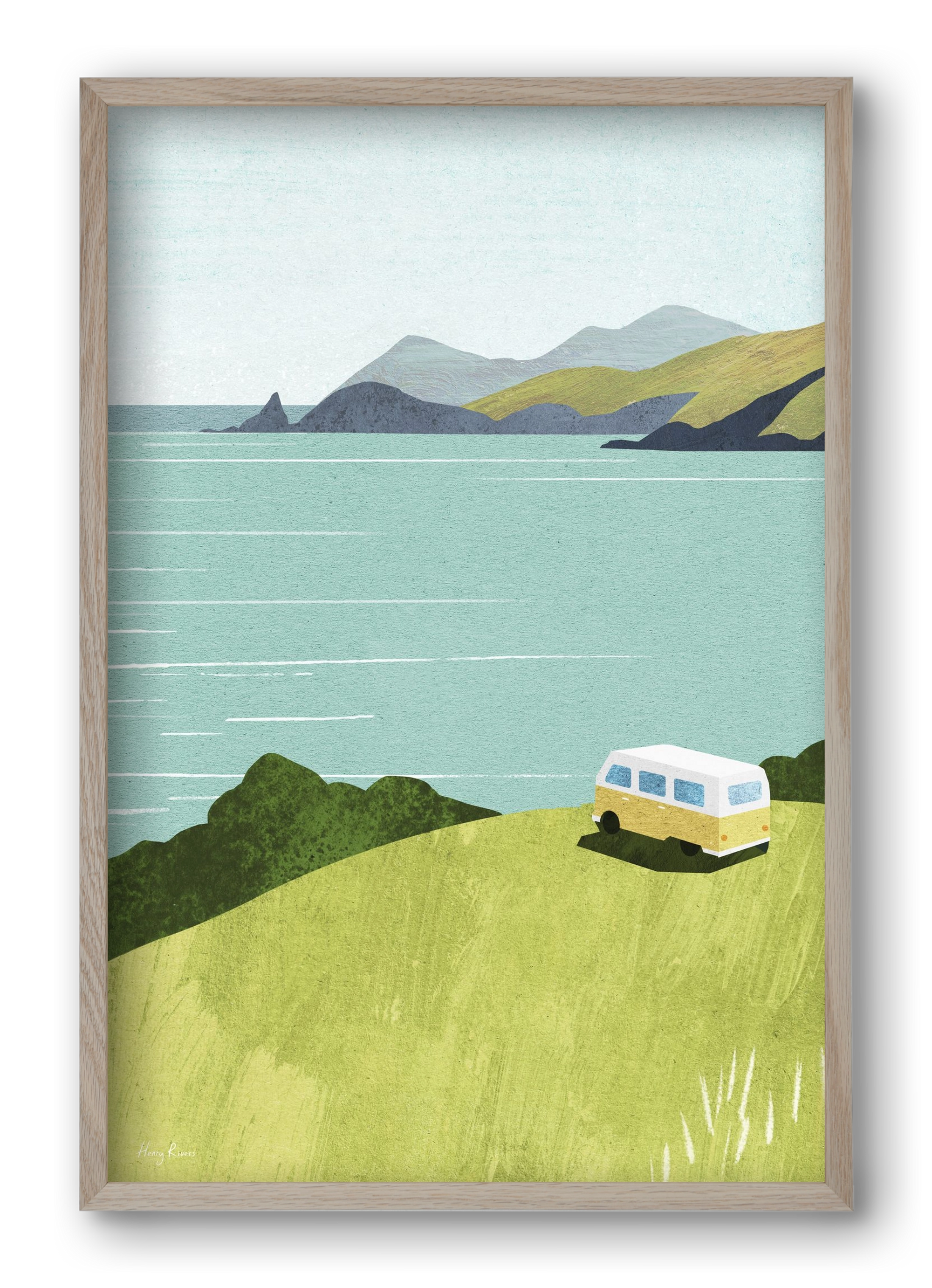 Van Life, 40x60 cm (40x60 cm), Tölgy keret