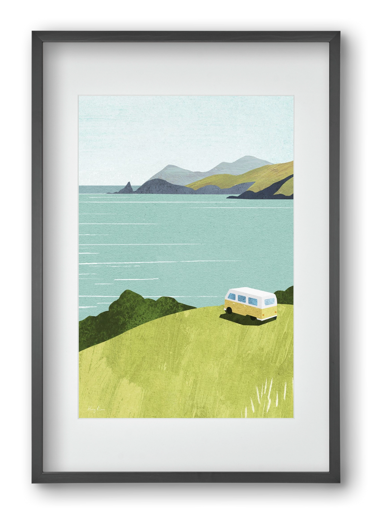 Van Life, 40x60 cm (30x45 cm), Fekete keret, paszpartuval