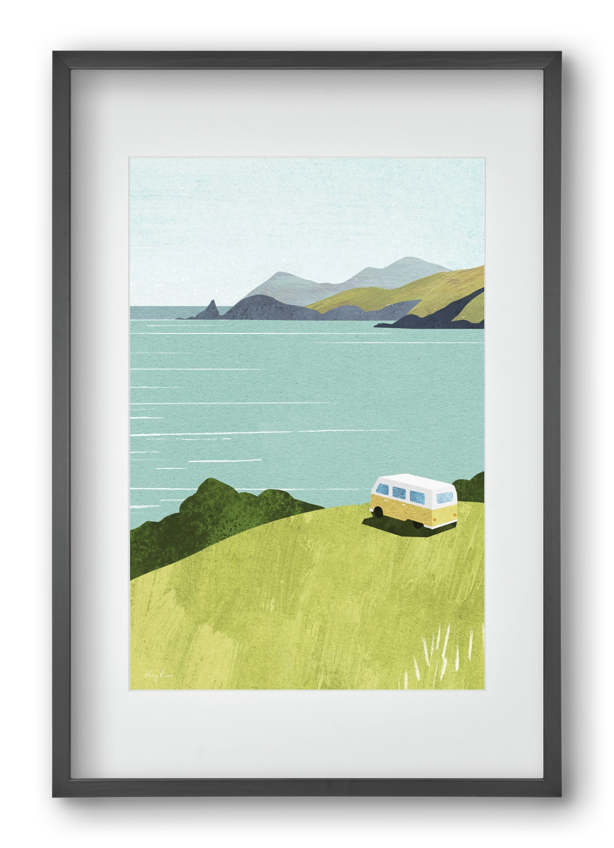 Van Life, 40x60 cm (30x45 cm), Fekete keret, paszpartuval