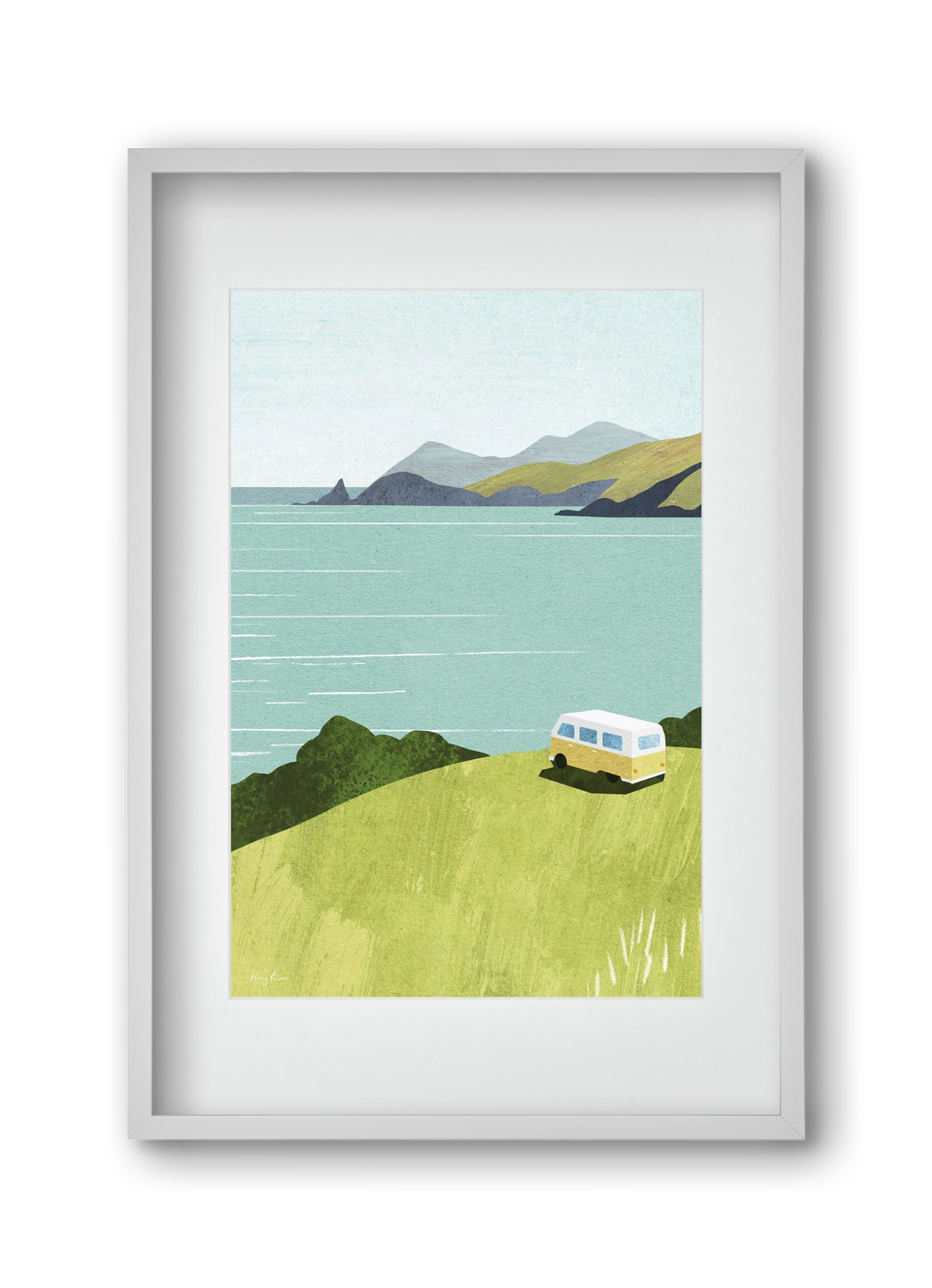 Van Life, 30x45 cm (20x30 cm), Fehér keret, paszpartuval