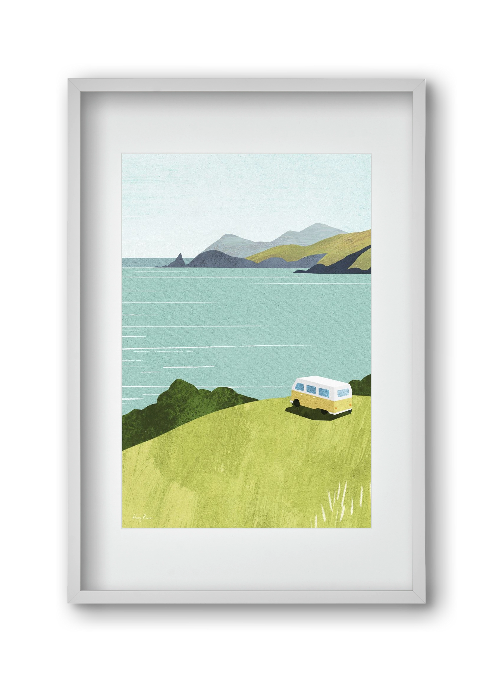 Van Life, 30x45 cm (20x30 cm), Fehér keret, paszpartuval