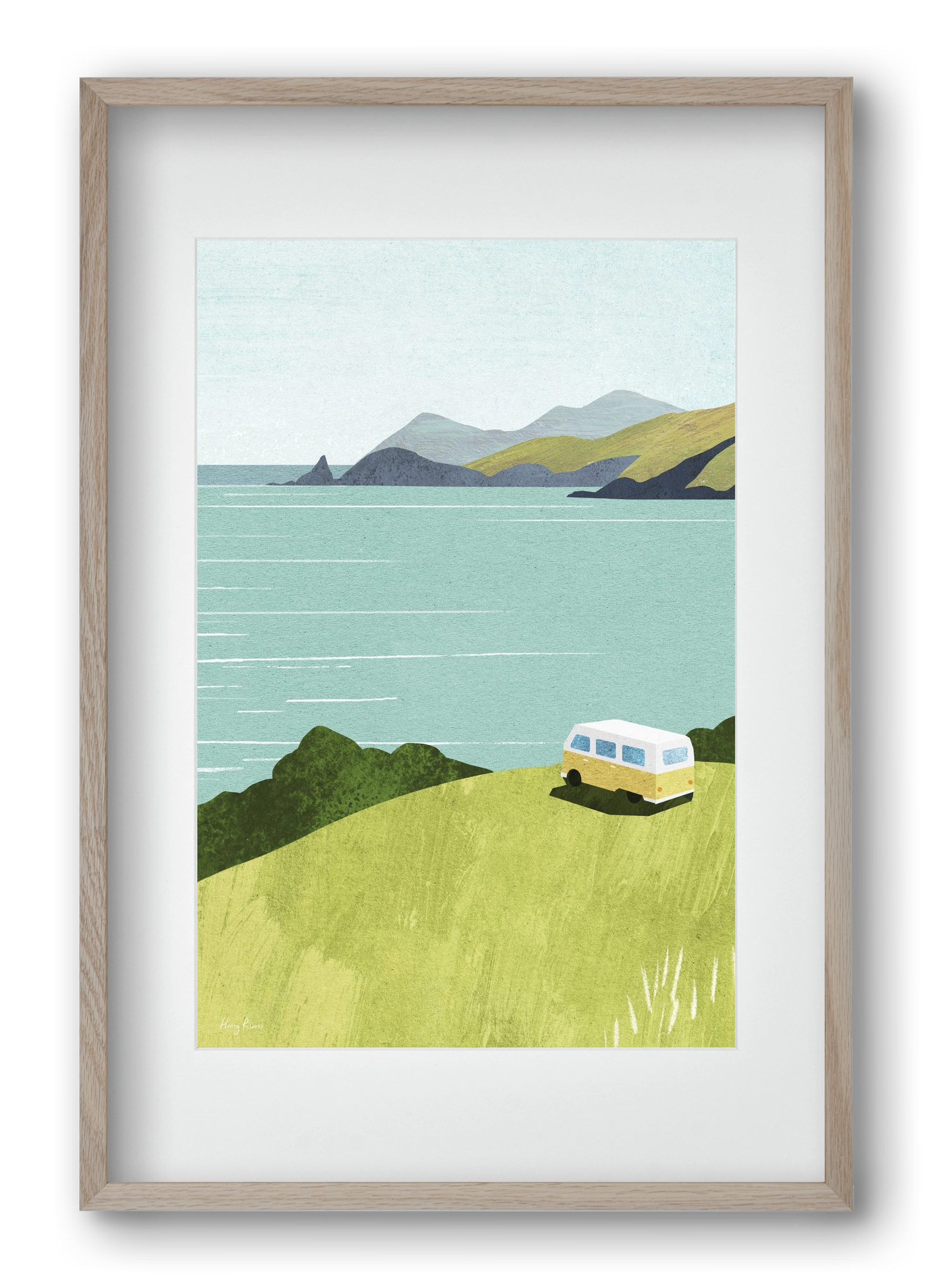 Van Life, 40x60 cm (30x45 cm), Tölgy keret, paszpartuval