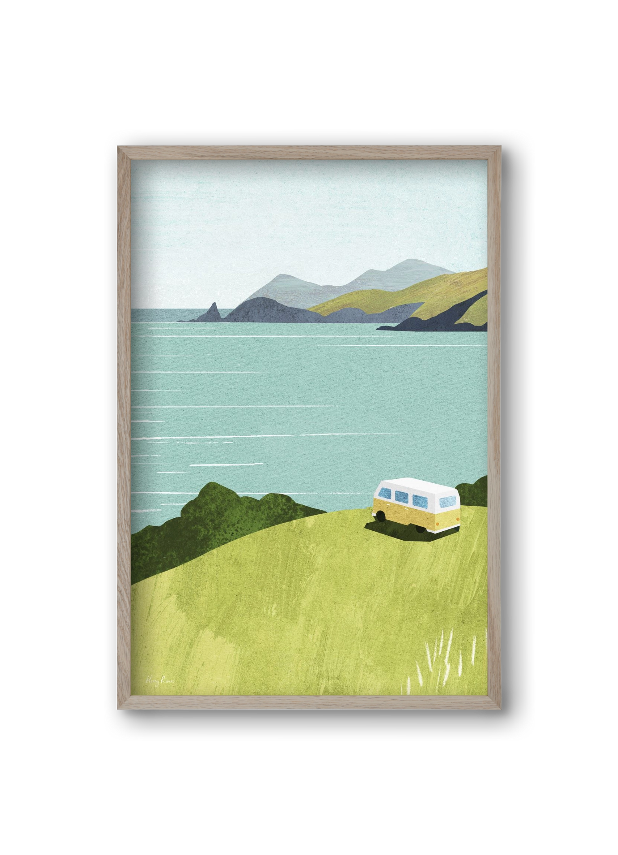 Van Life, 20x30 cm (20x30 cm), Tölgy keret