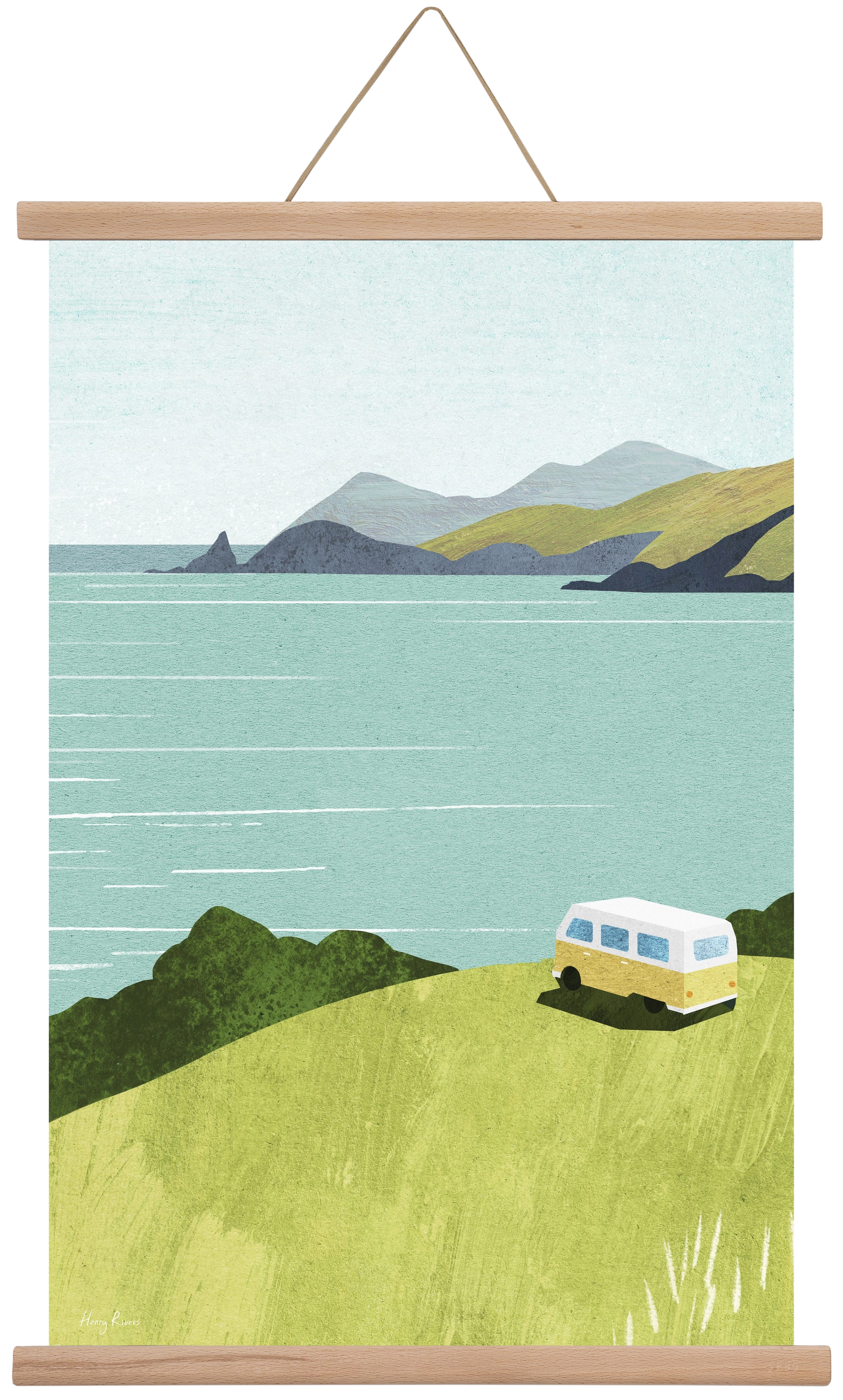 Van Life, 40x60 cm (40x60 cm), Tölgy akasztó