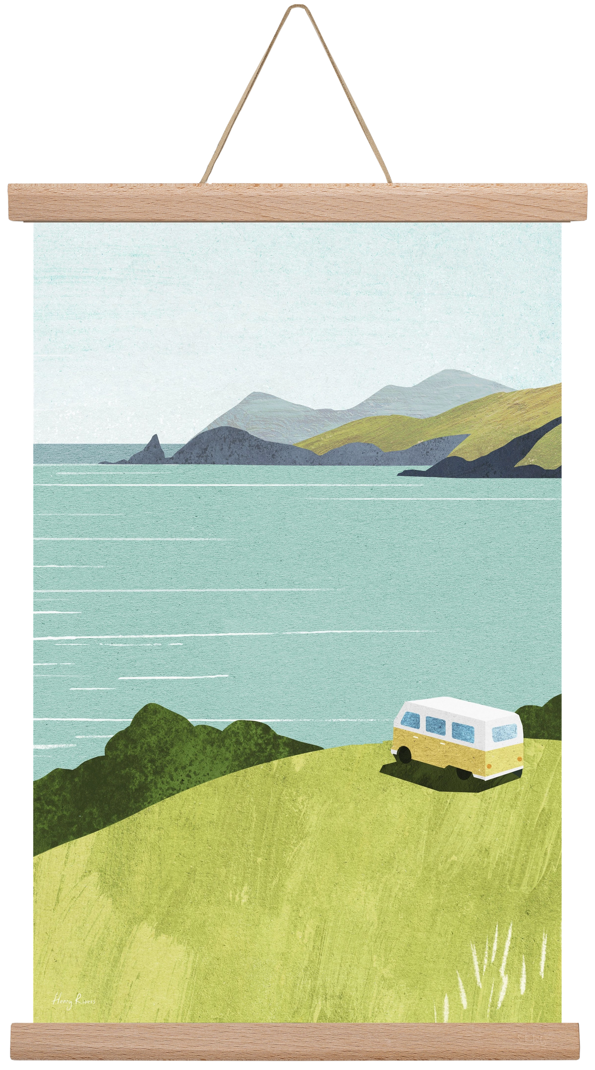 Van Life, 30x45 cm (30x45 cm), Tölgy akasztó