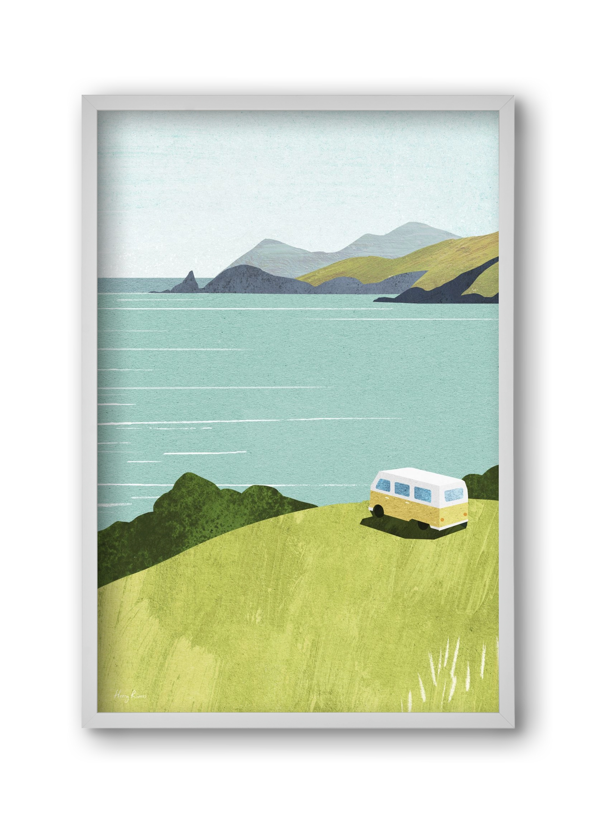 Van Life, 30x45 cm (30x45 cm), Fehér keret