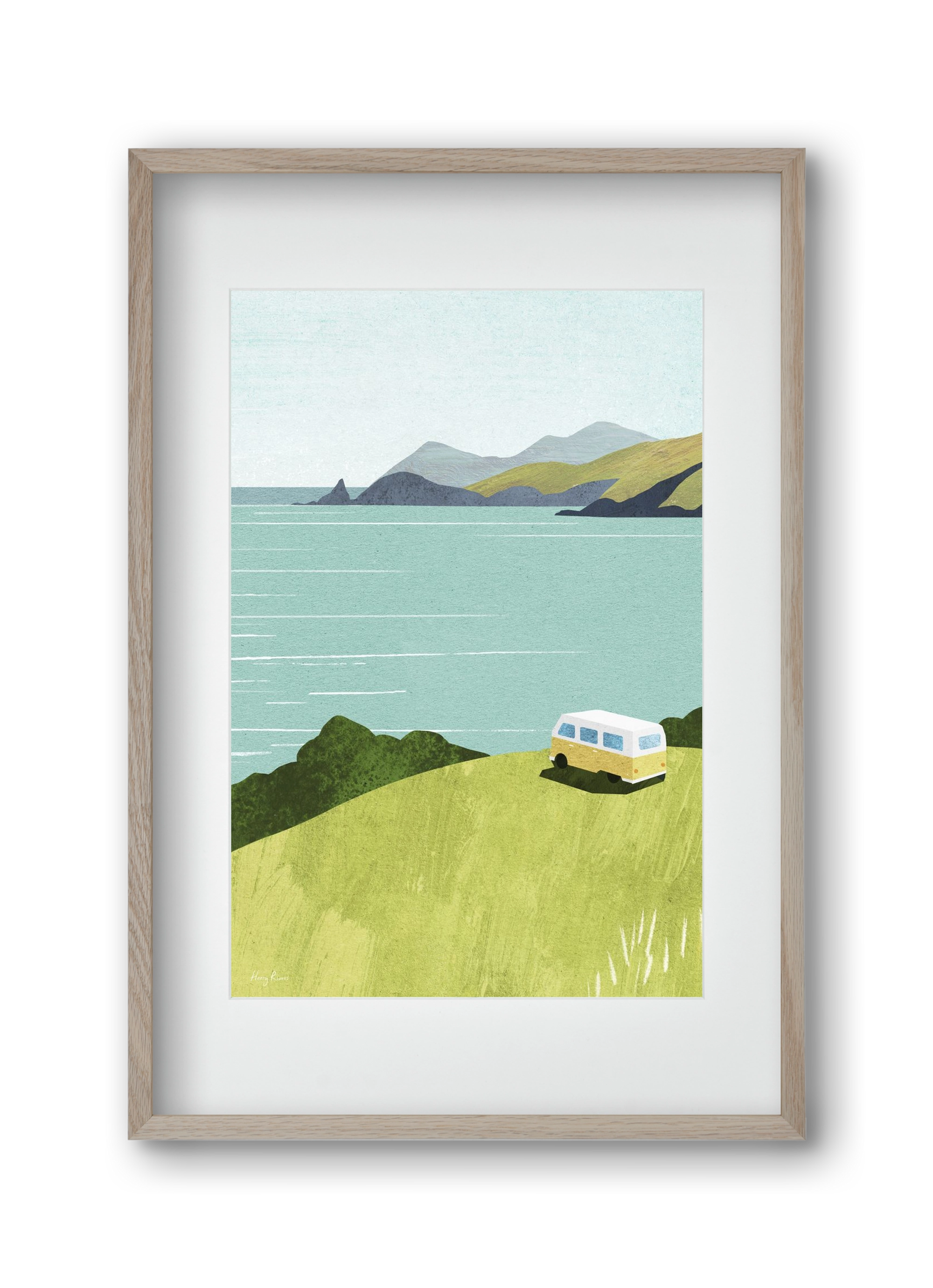 Van Life, 30x45 cm (20x30 cm), Tölgy keret, paszpartuval