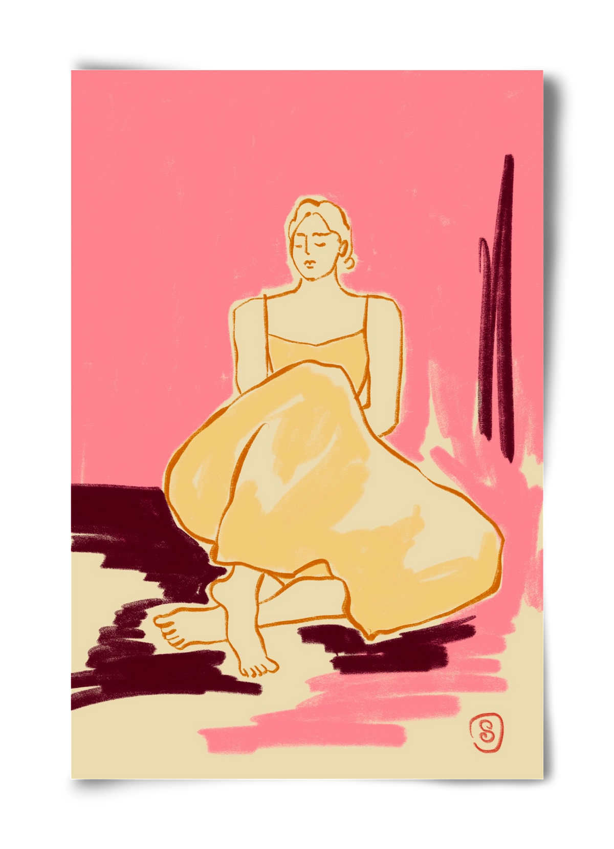 PINK DREAM, 40x60 cm, Keret nélkül