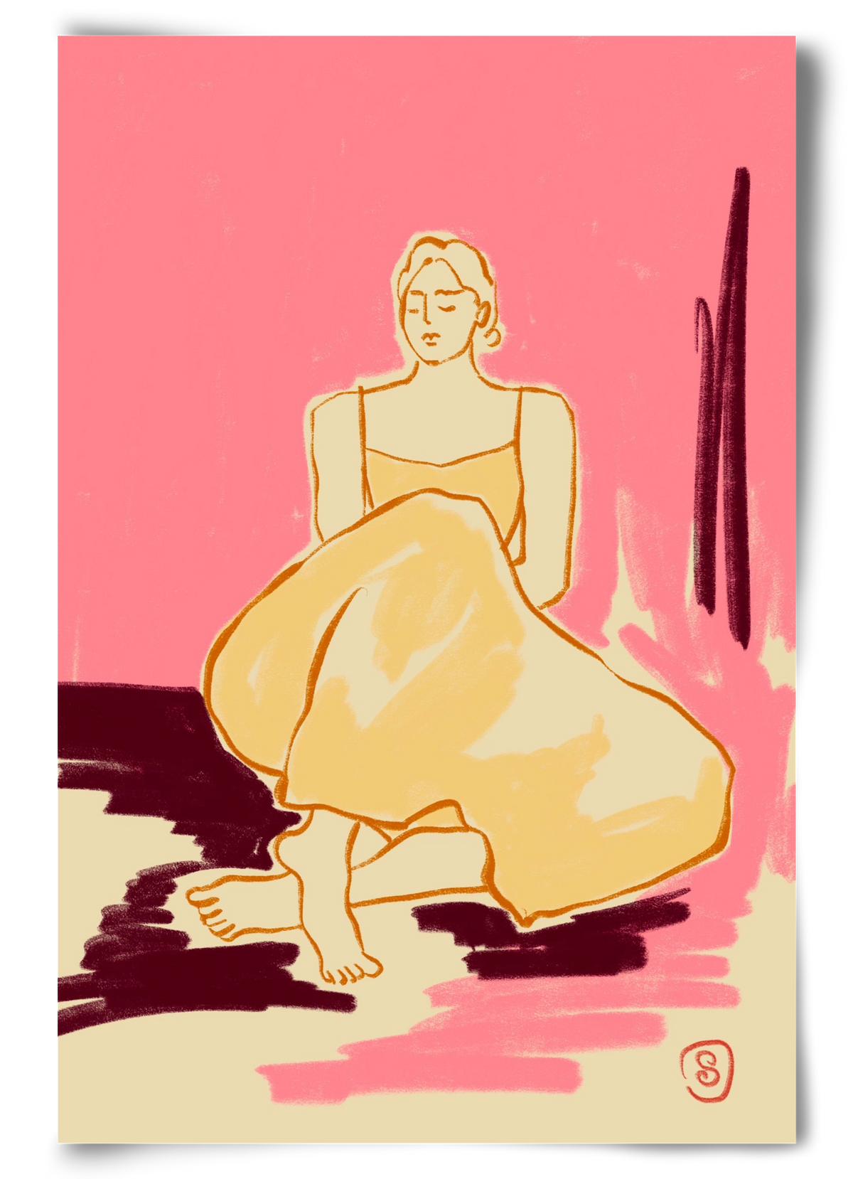 PINK DREAM, 60x90 cm, Keret nélkül