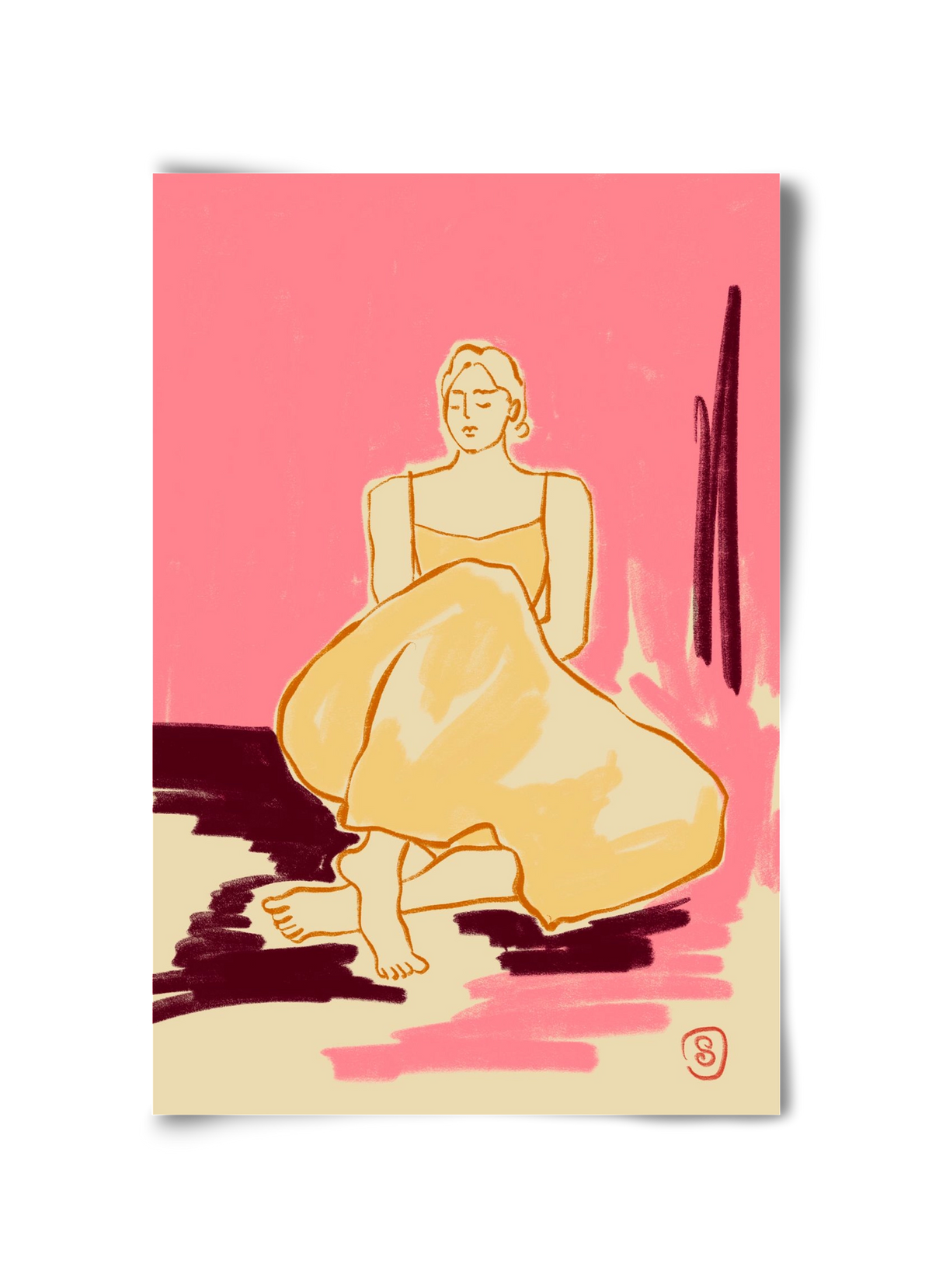 PINK DREAM, 30x45 cm, Keret nélkül