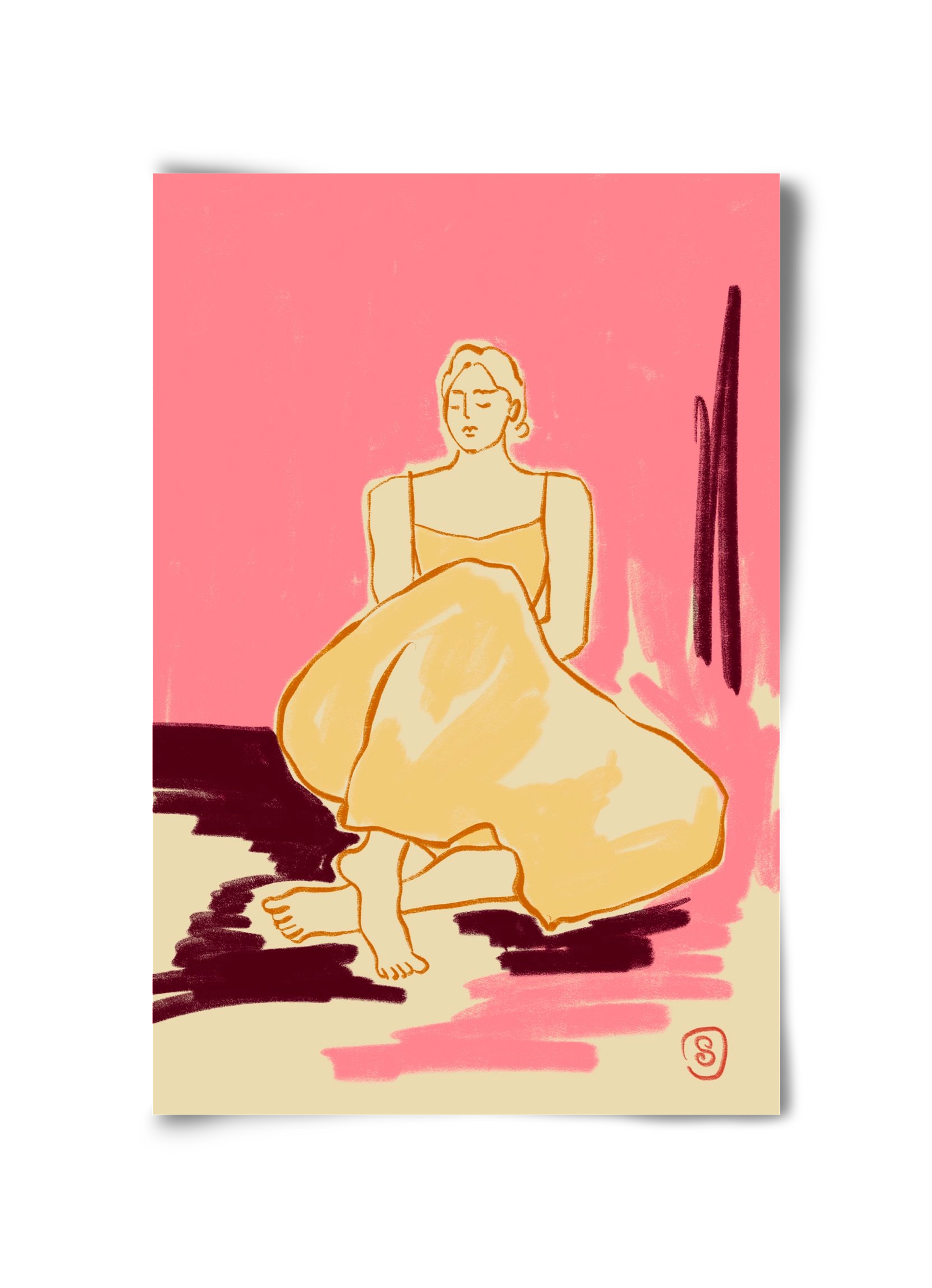 PINK DREAM, 30x45 cm, Keret nélkül