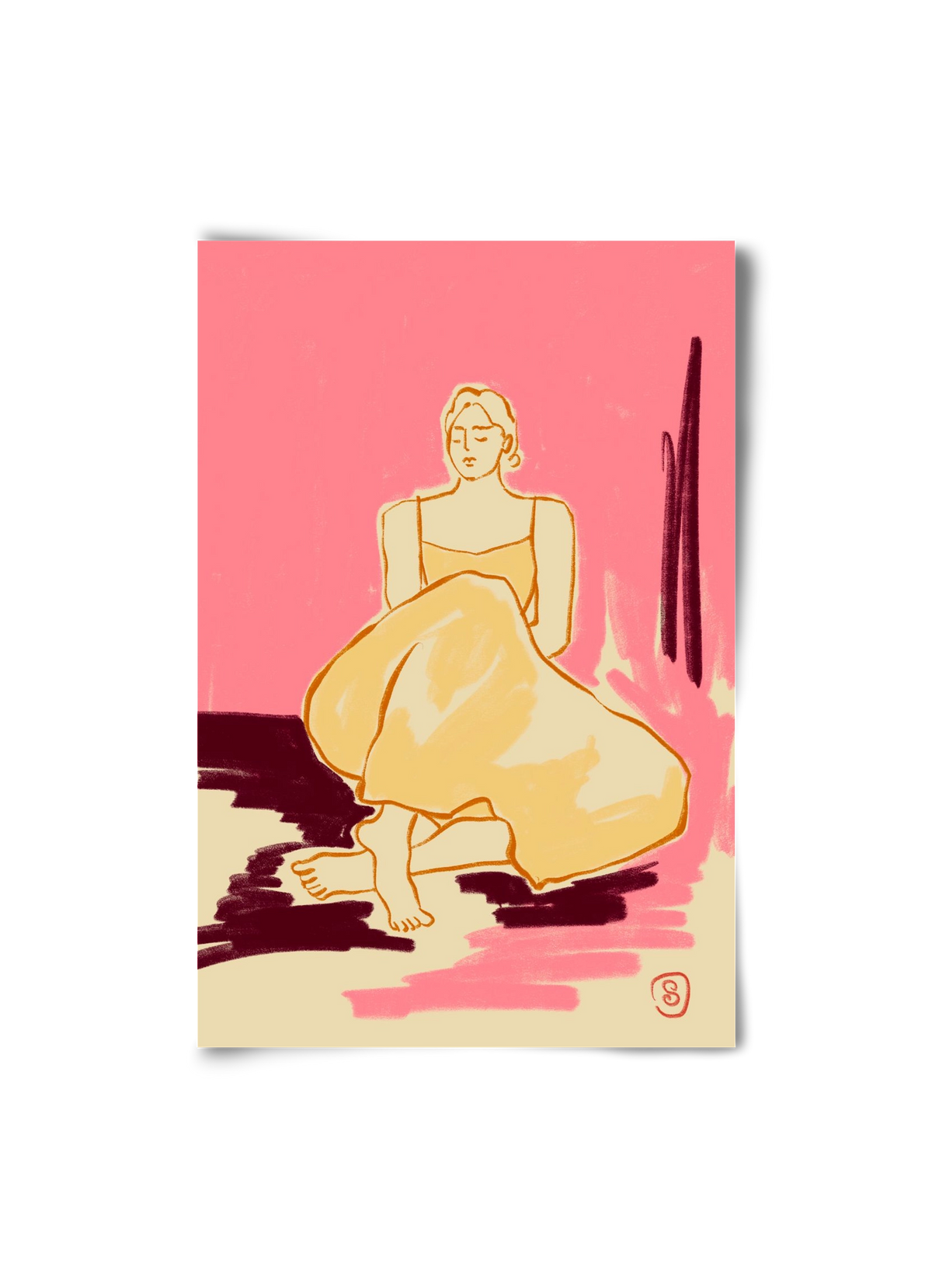 PINK DREAM, 20x30 cm, Keret nélkül