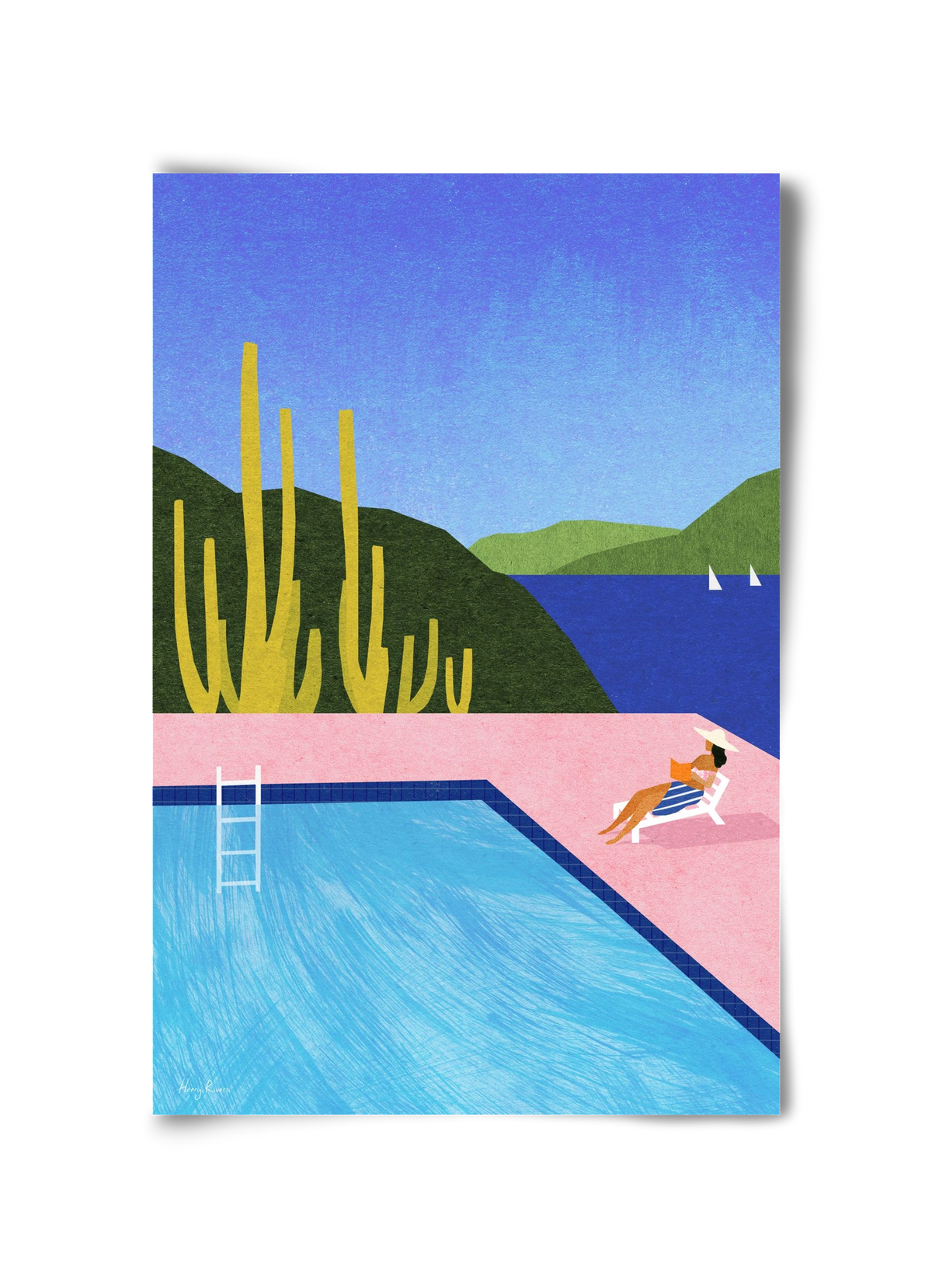 Swimming Pool, 30x45 cm, Keret nélkül