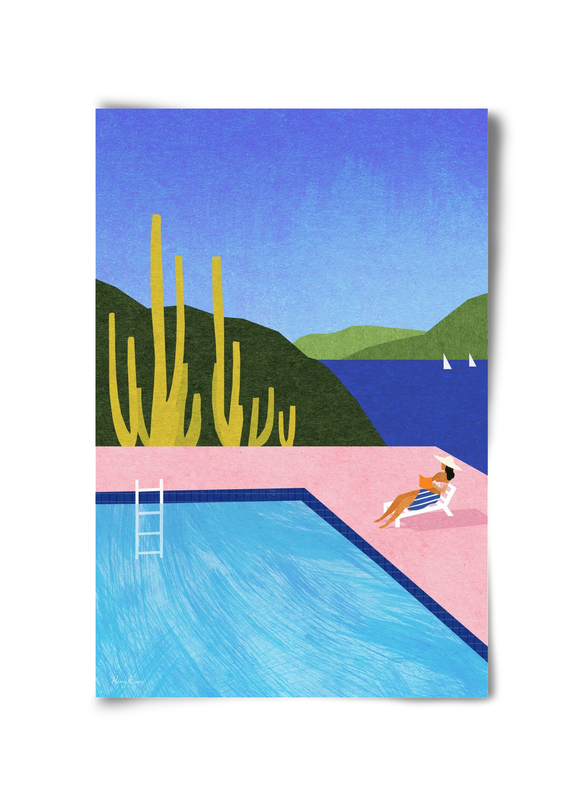 Swimming Pool, 30x45 cm, Keret nélkül