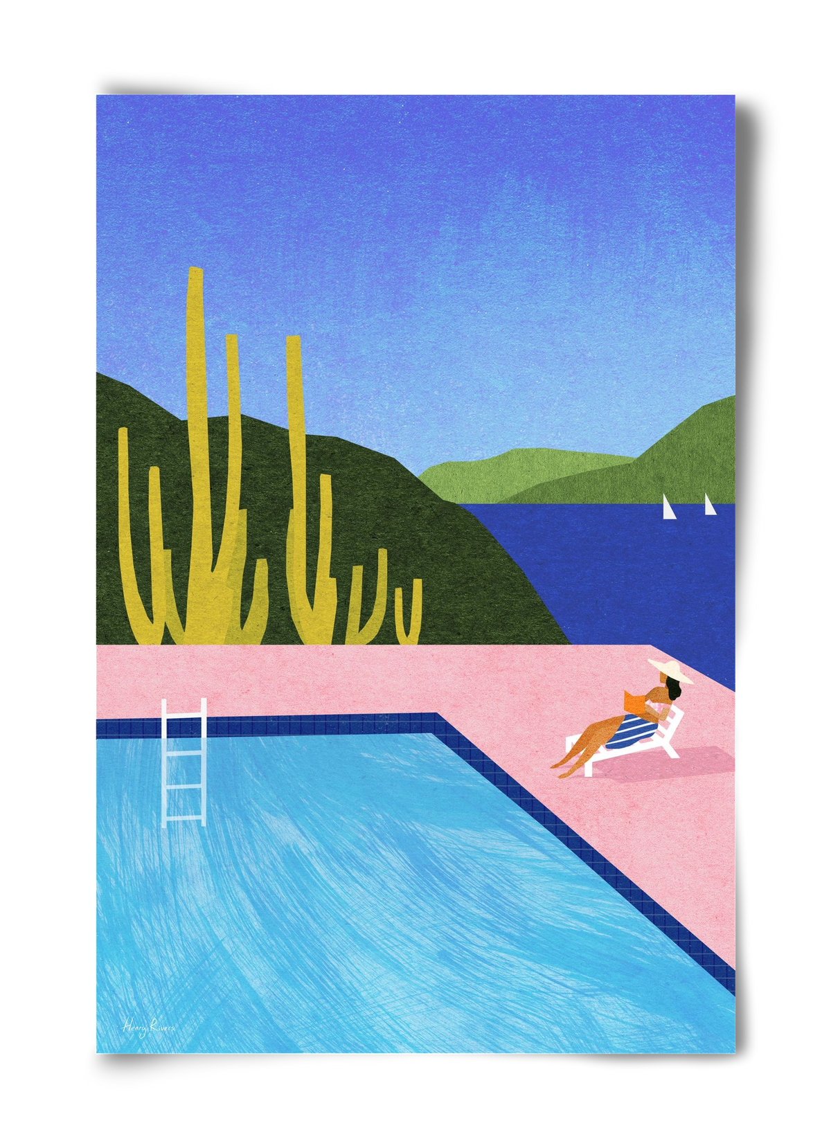 Swimming Pool, 40x60 cm, Keret nélkül