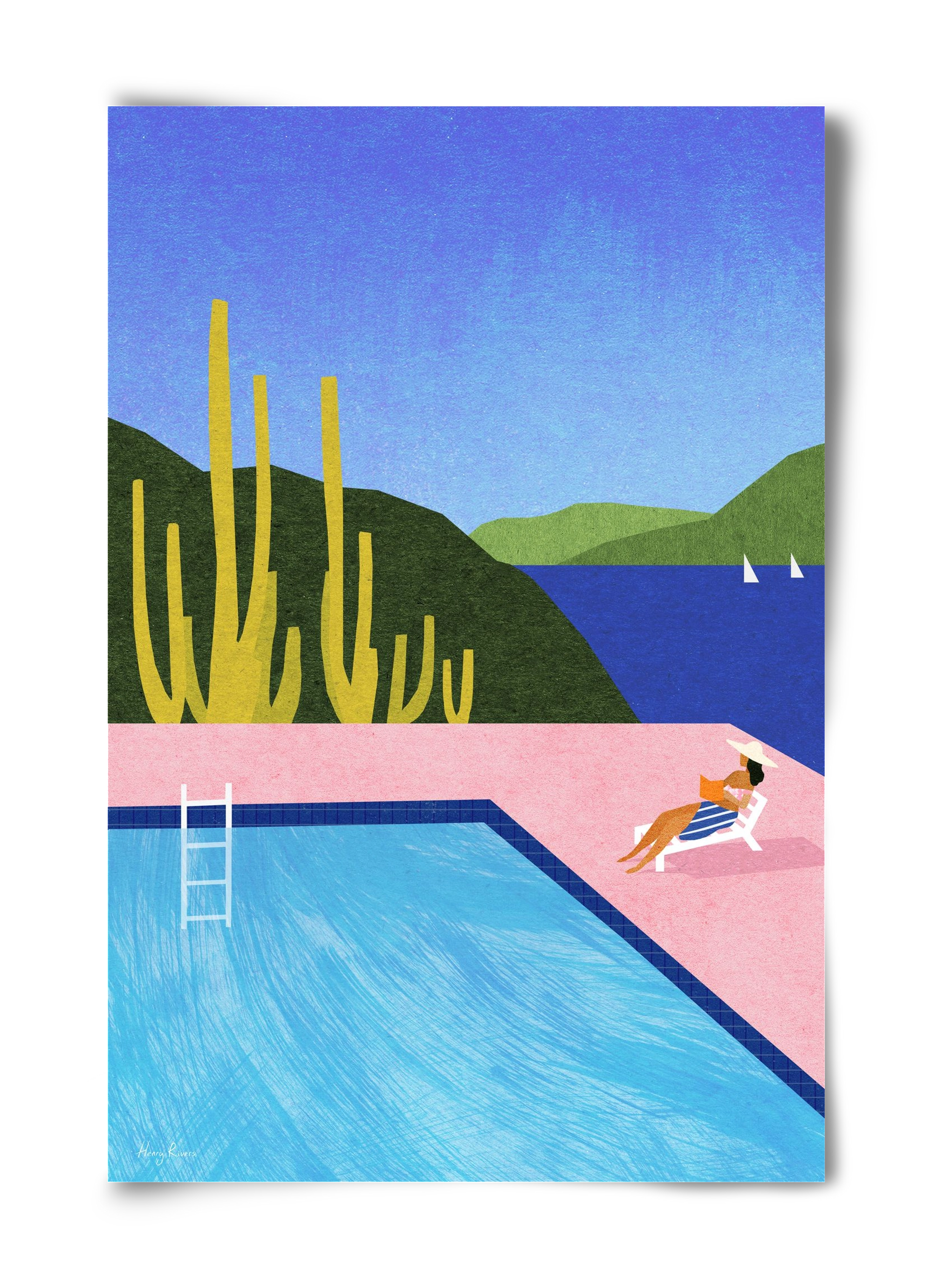Swimming Pool, 40x60 cm, Keret nélkül
