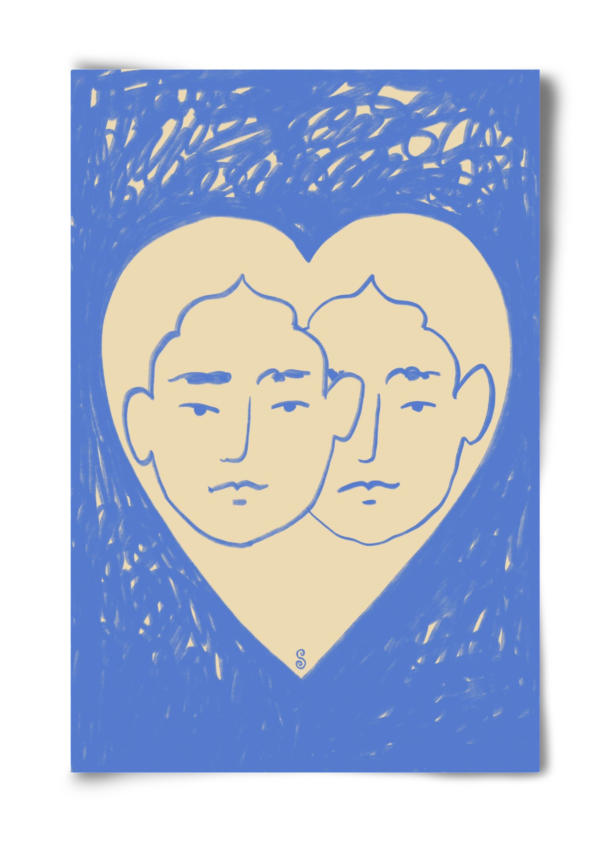 LOVERS, 40x60 cm, Keret nélkül