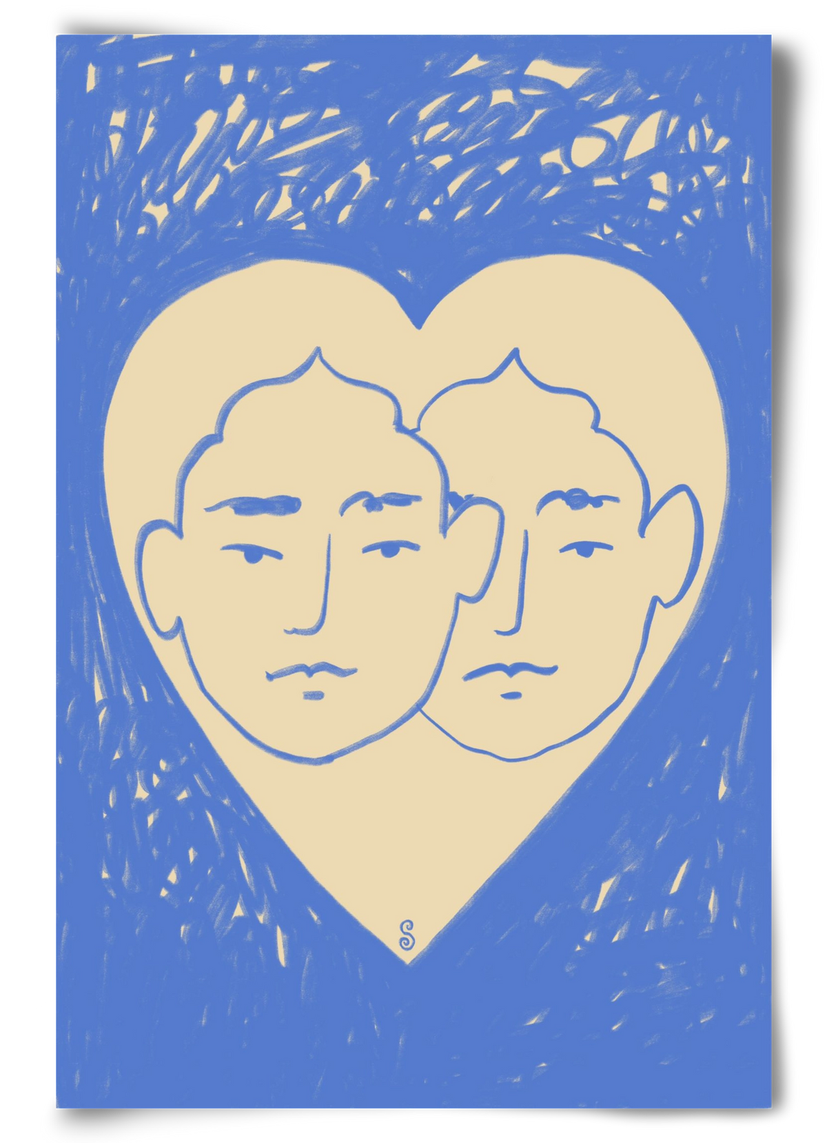 LOVERS, 60x90 cm, Keret nélkül