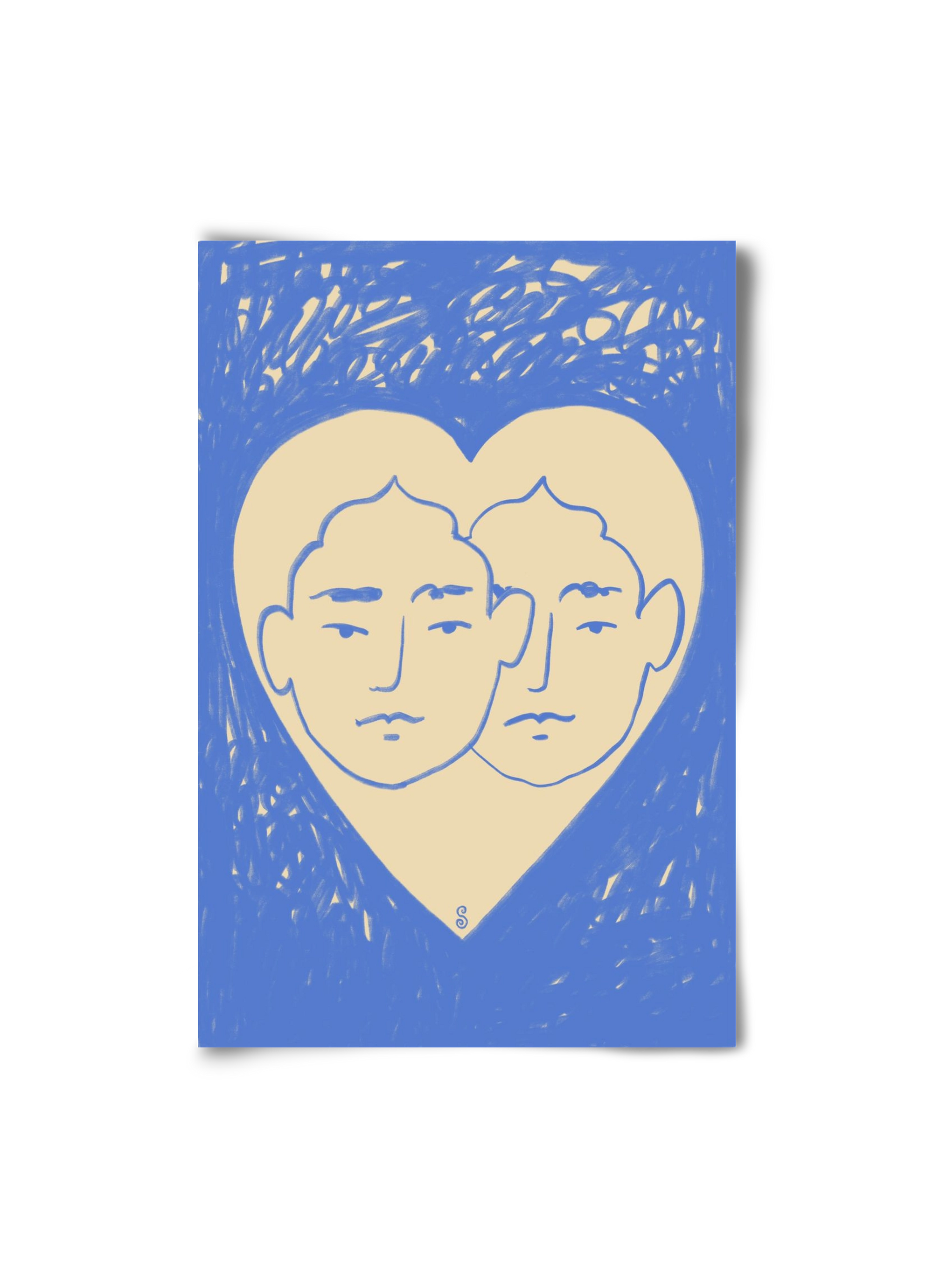 LOVERS, 20x30 cm, Keret nélkül