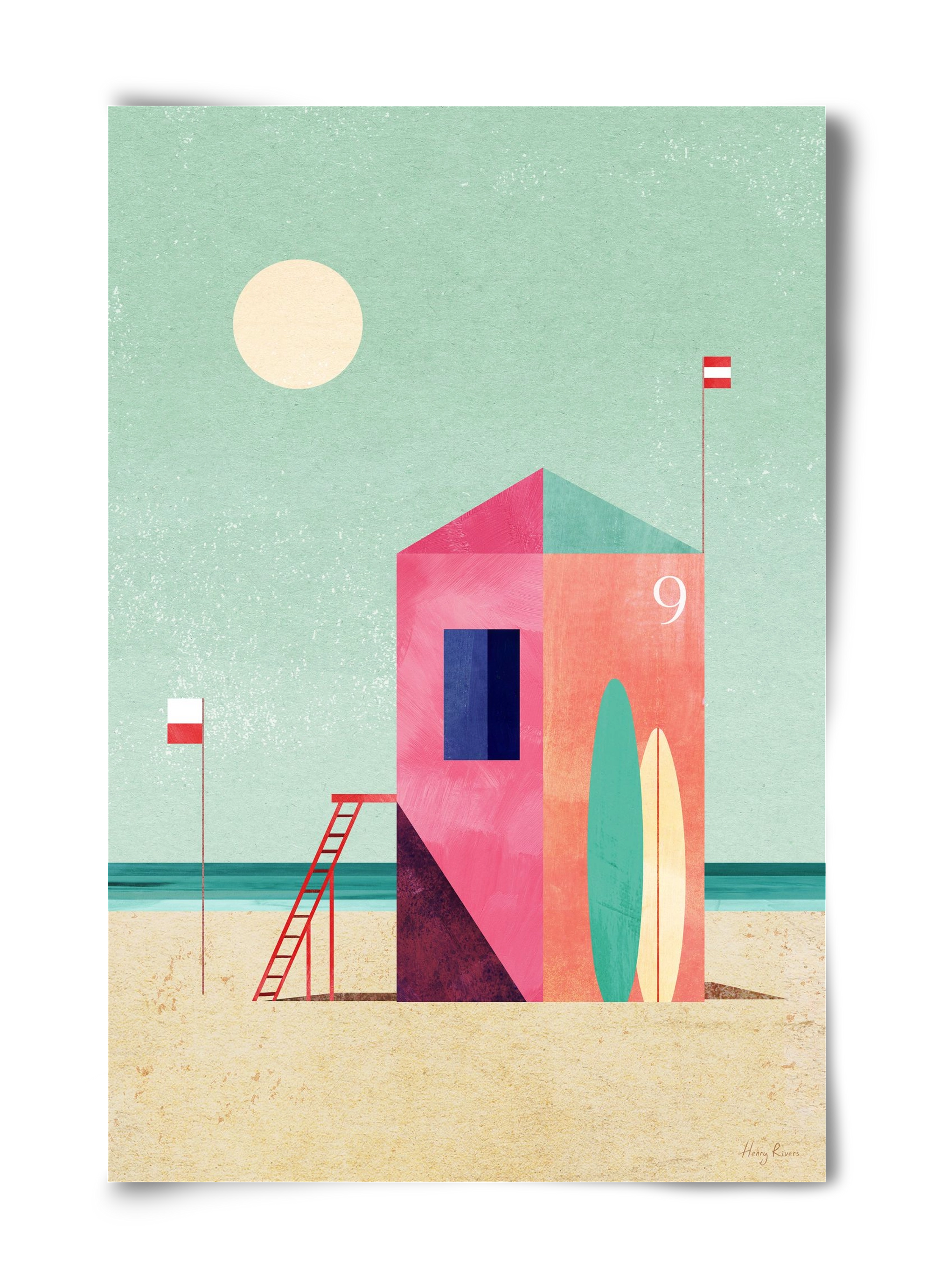Surf Hut, 40x60 cm, Keret nélkül