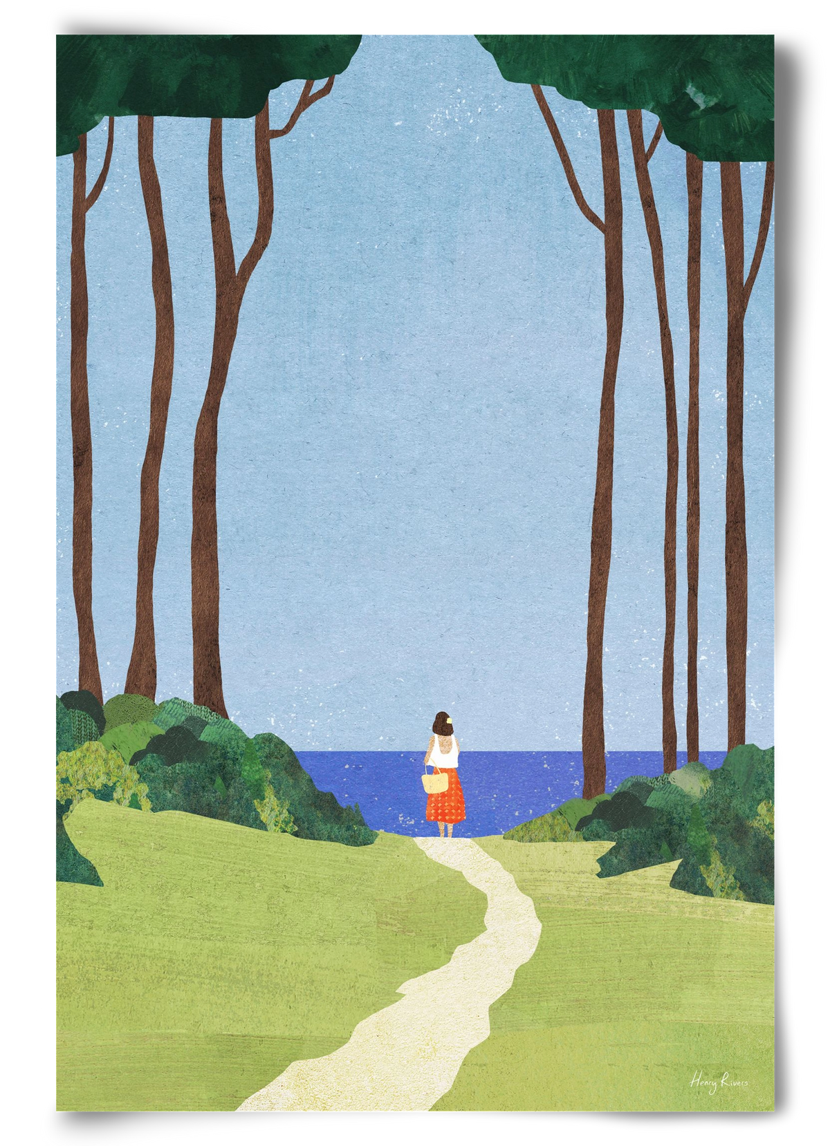 Beach Girl II, 60x90 cm, Keret nélkül