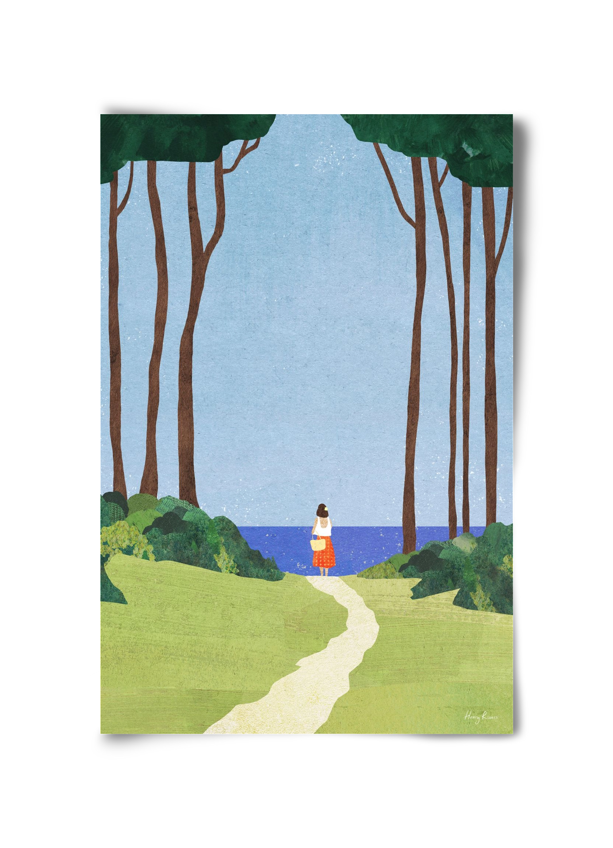 Beach Girl II, 30x45 cm, Keret nélkül