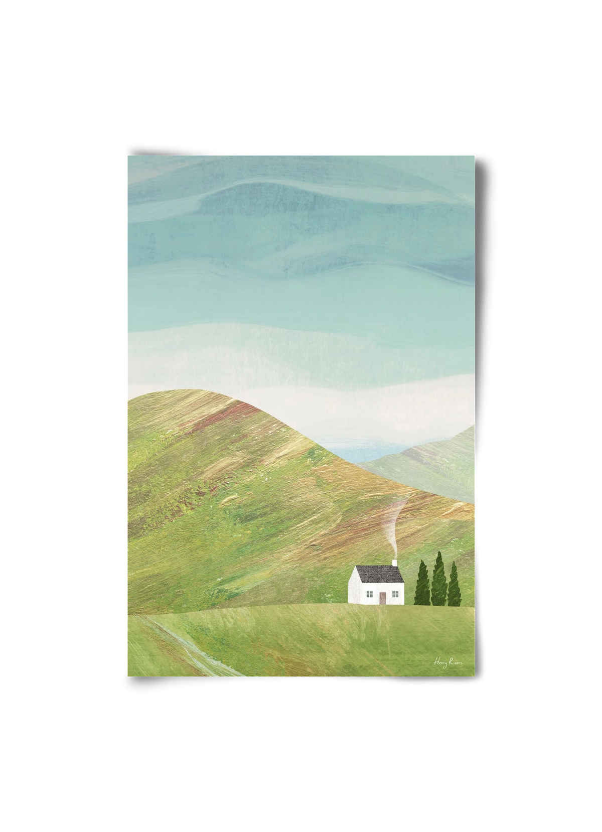 House on the hill, 20x30 cm, Keret nélkül