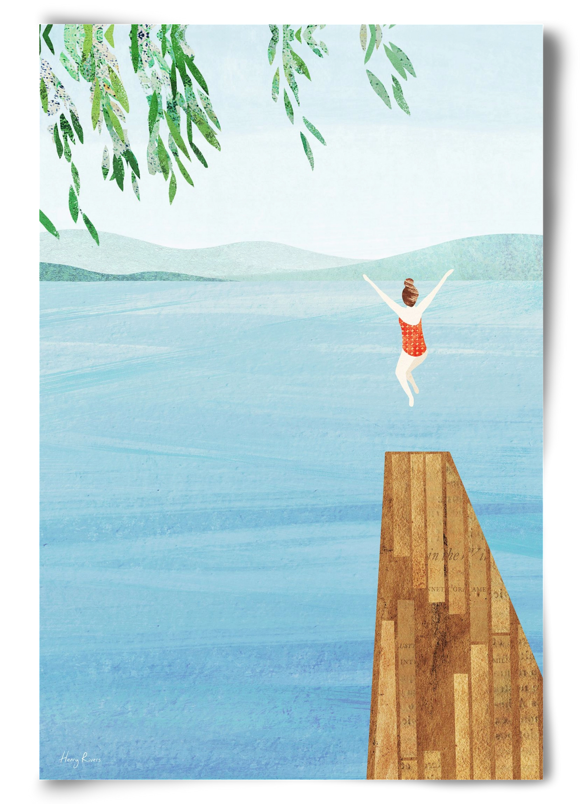 Wild Swimming, 60x90 cm, Keret nélkül