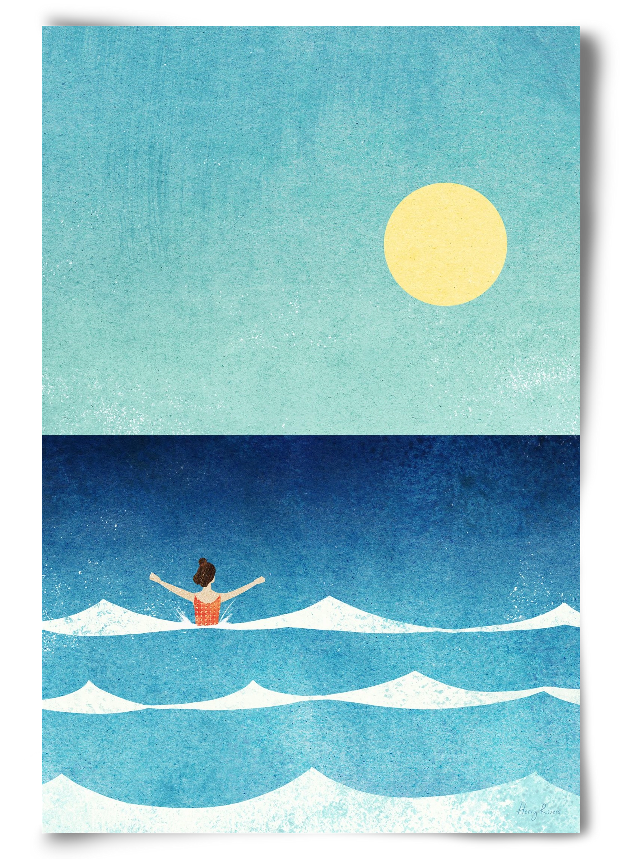 Sea Swim, 60x90 cm, Keret nélkül