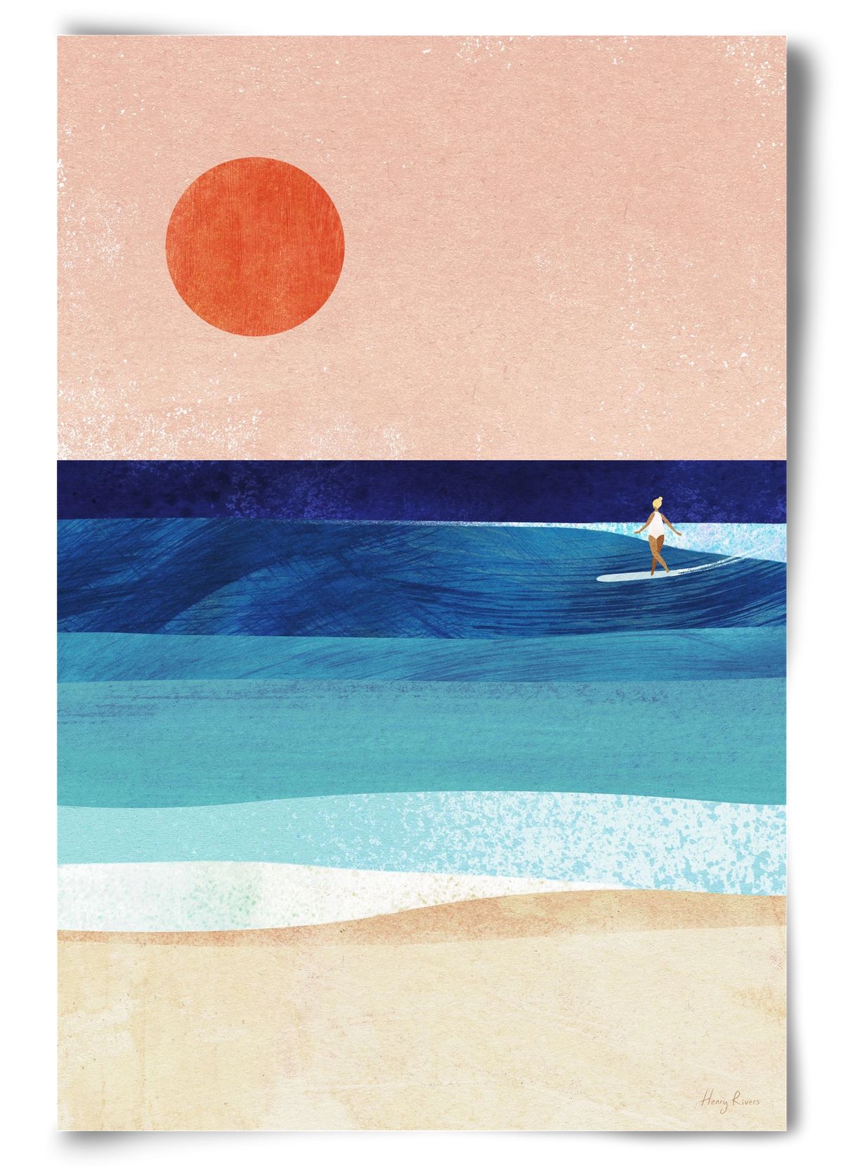 Surf Girl, 60x90 cm, Keret nélkül