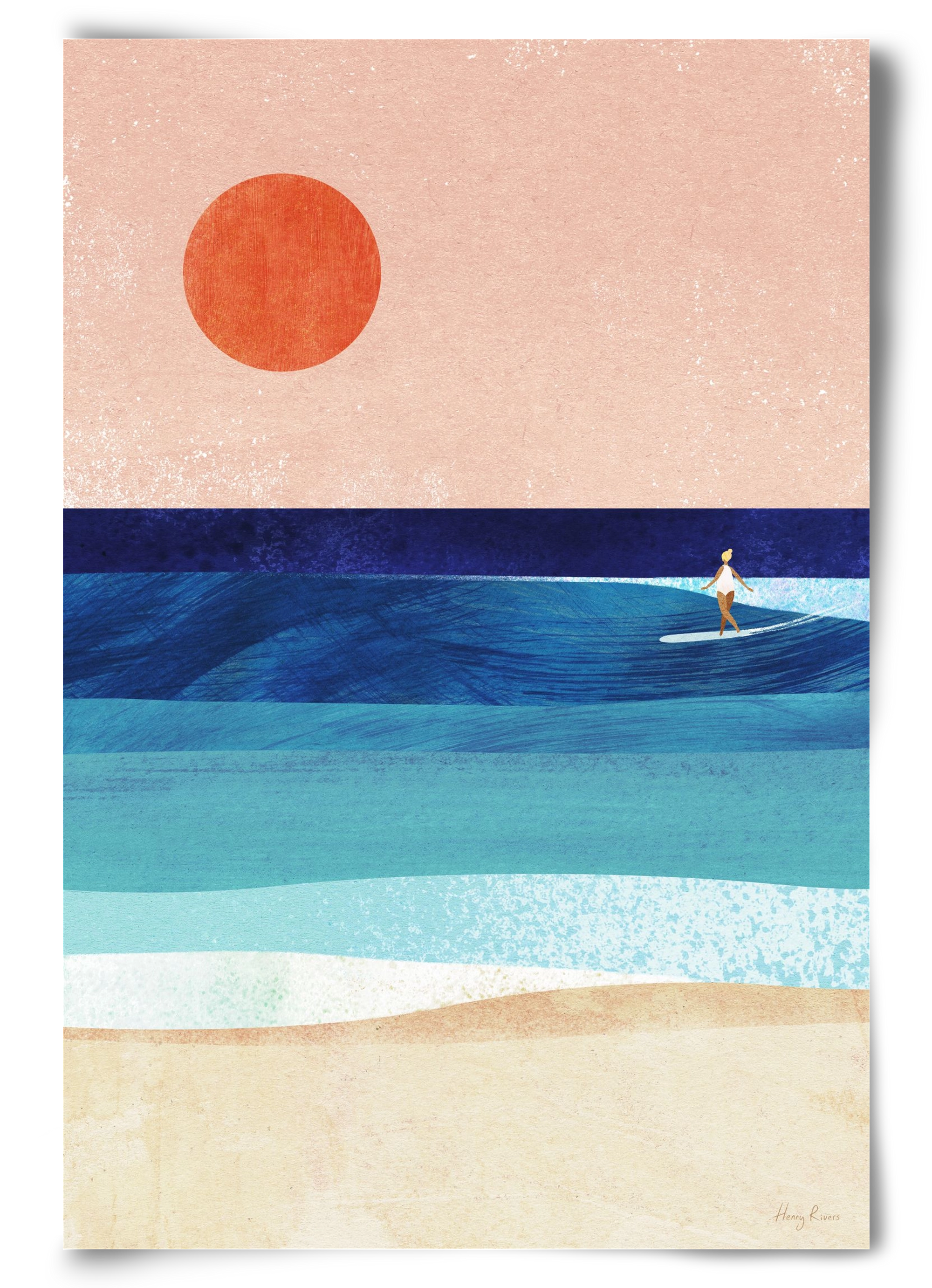 Surf Girl, 60x90 cm, Keret nélkül