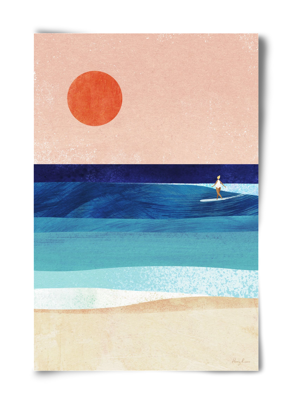 Surf Girl, 40x60 cm, Keret nélkül