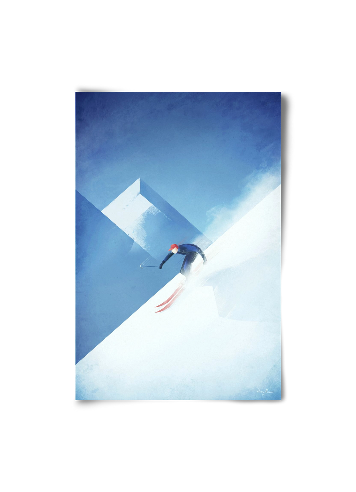 Skier, 20x30 cm, Keret nélkül