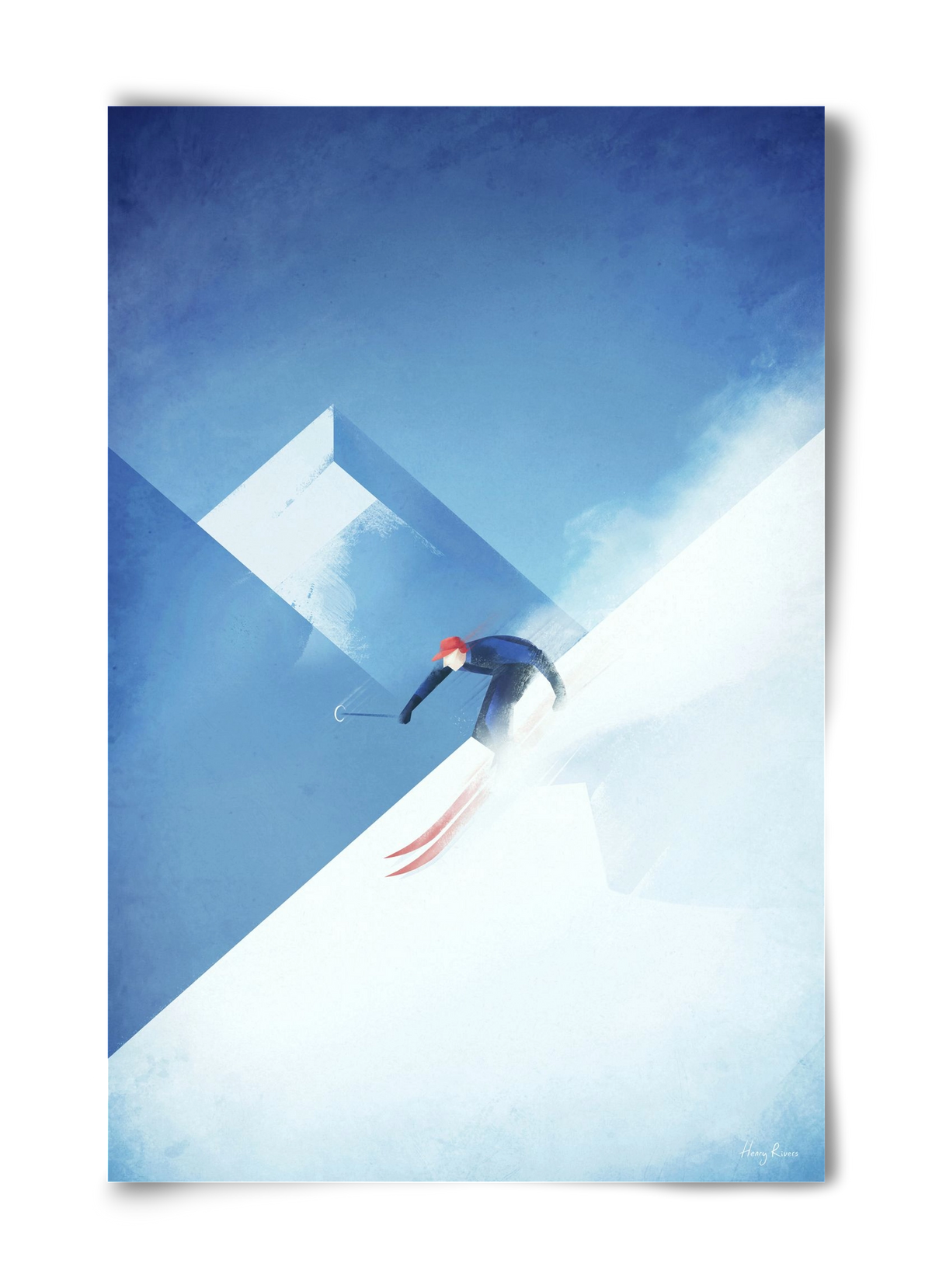 Skier, 40x60 cm, Keret nélkül