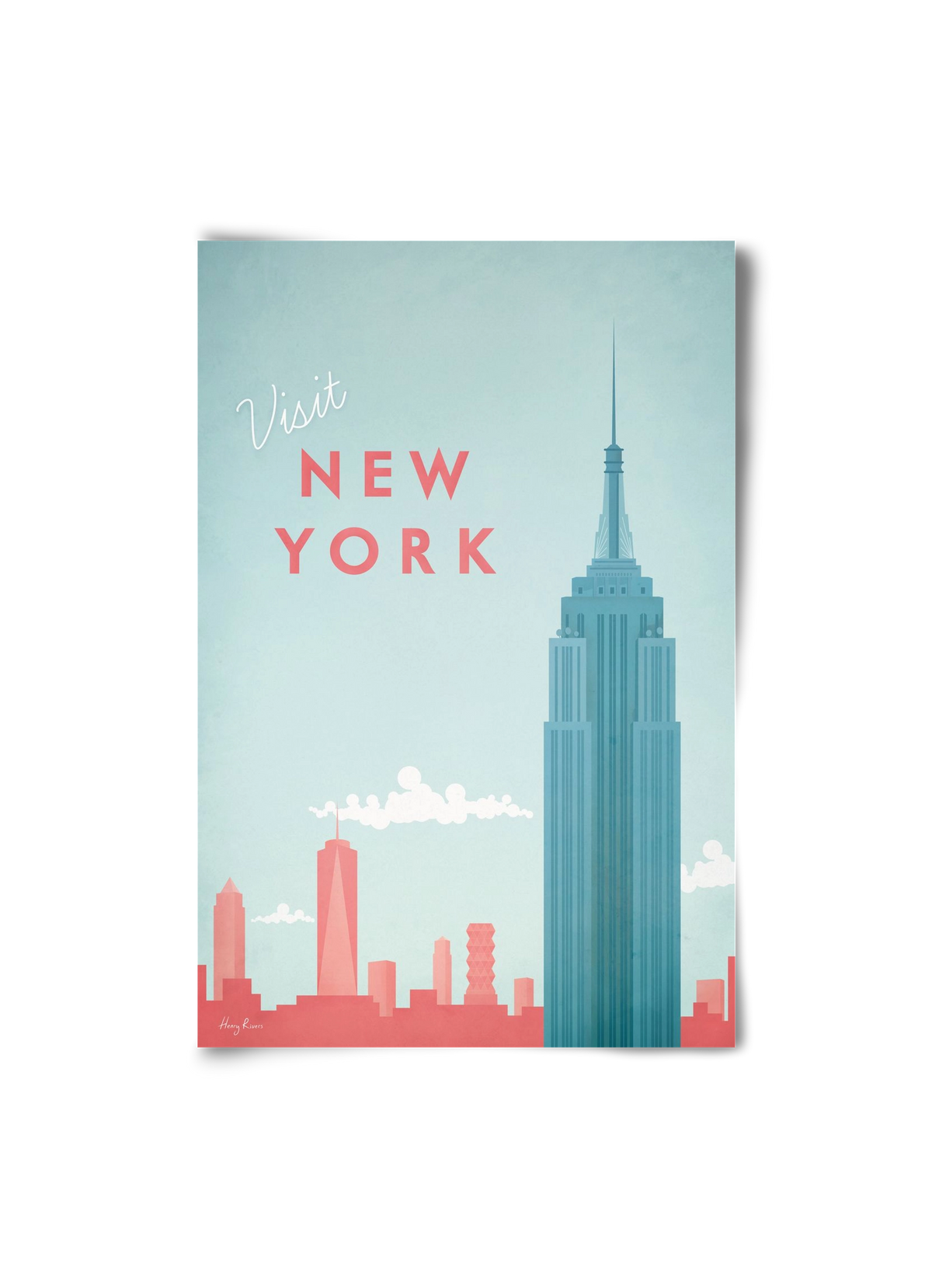 New York Travel Poster, 20x30 cm, Keret nélkül