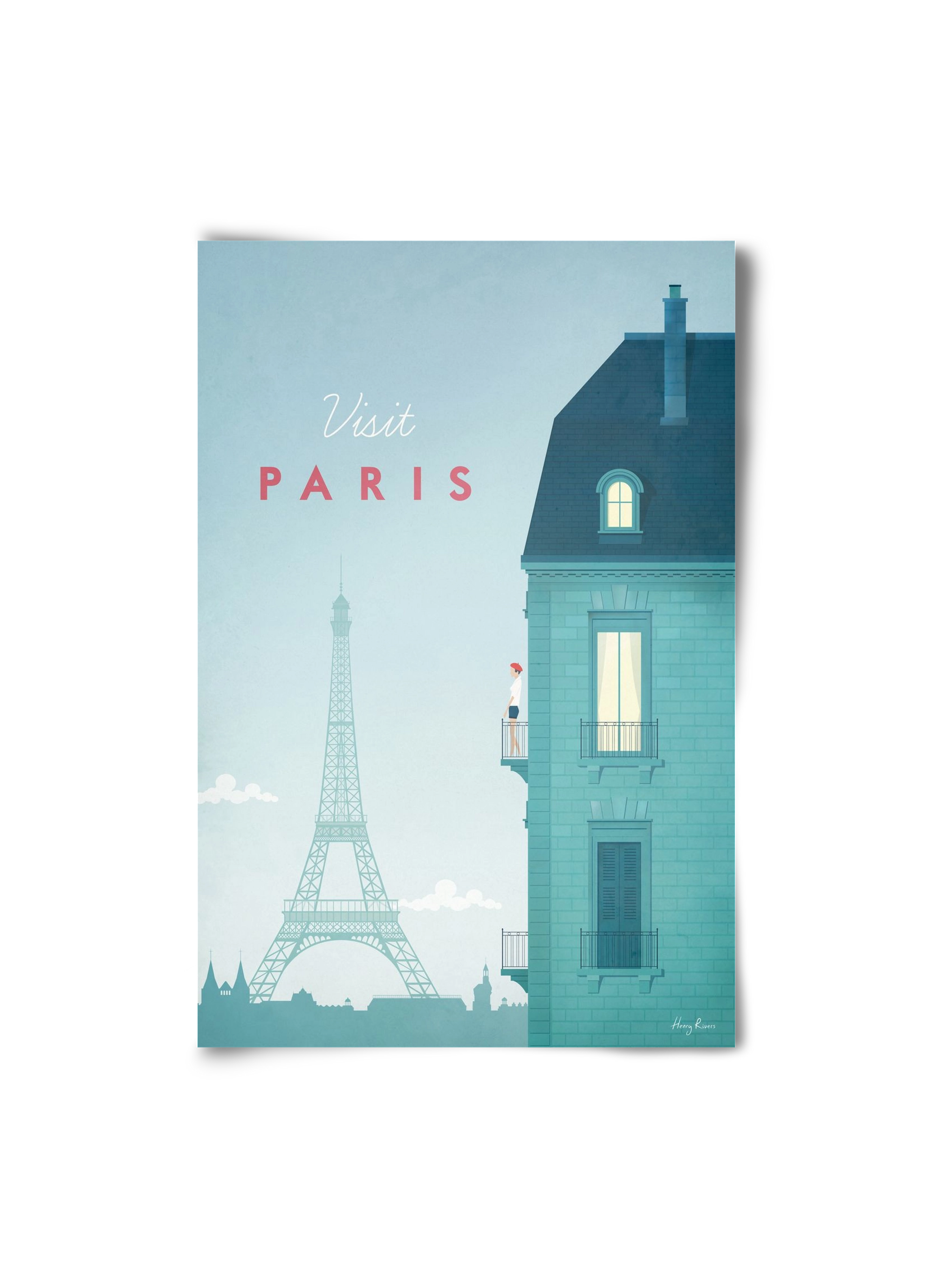 Paris Travel Poster, 20x30 cm, Keret nélkül