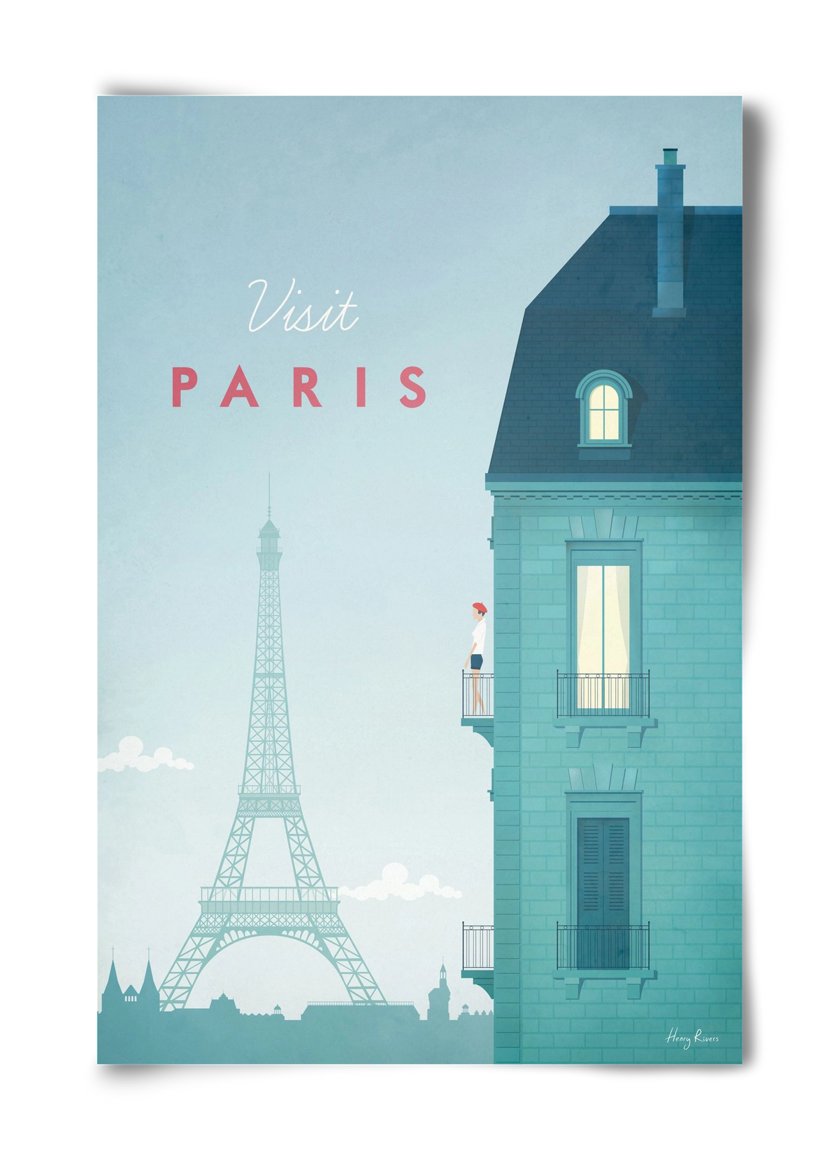 Paris Travel Poster, 40x60 cm, Keret nélkül