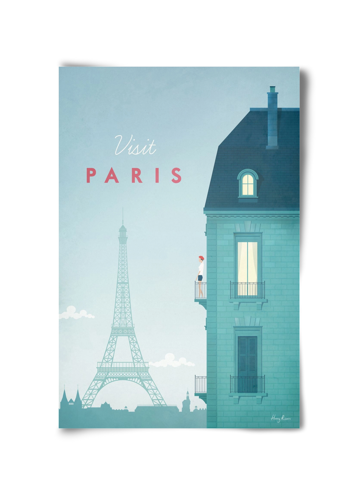 Paris Travel Poster, 30x45 cm, Keret nélkül