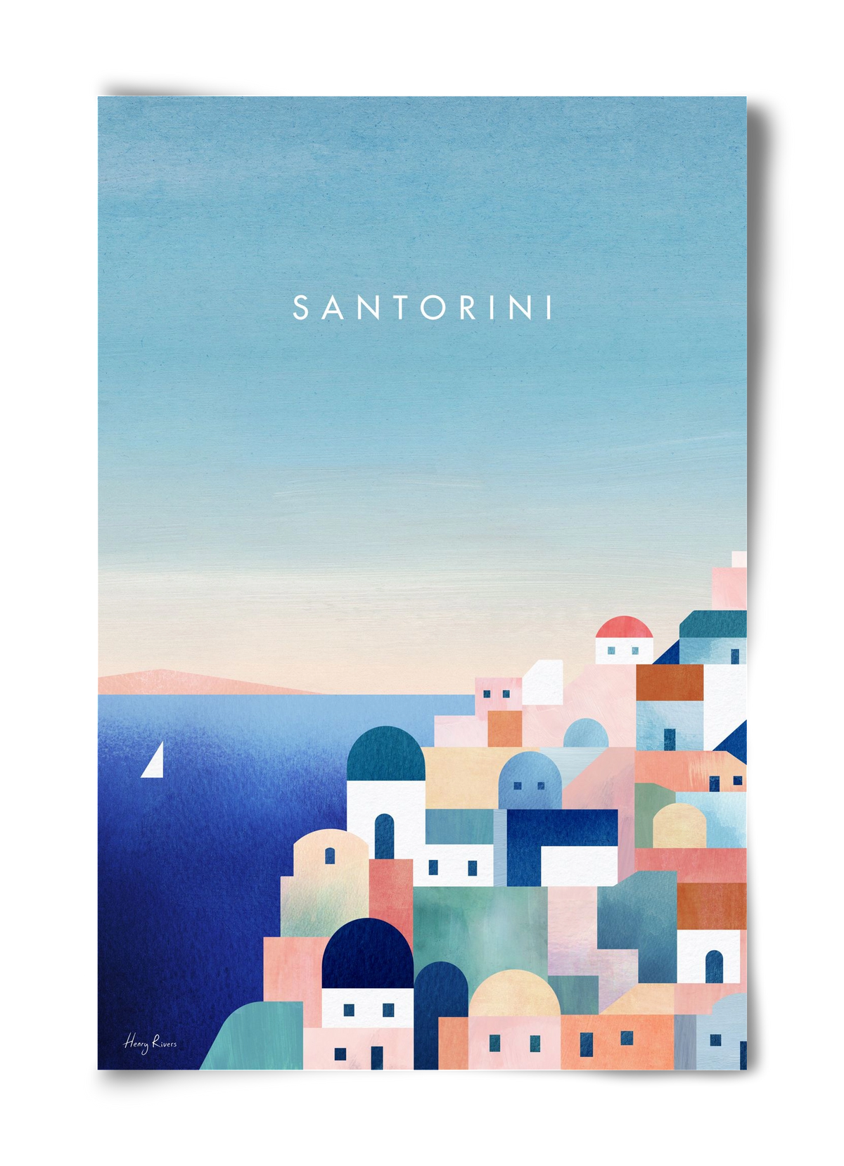 Santorini, 40x60 cm, Keret nélkül