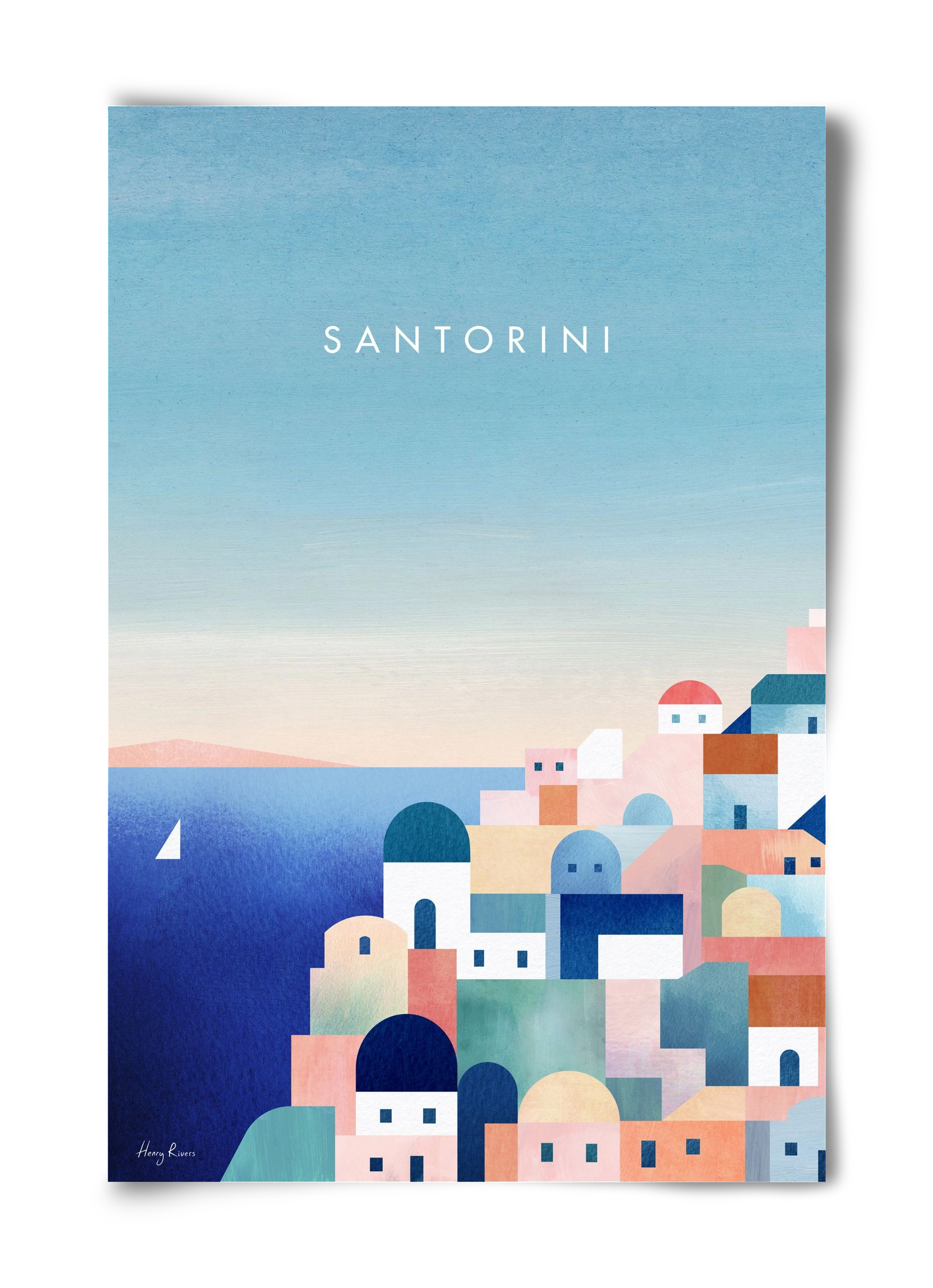 Santorini, 40x60 cm, Keret nélkül