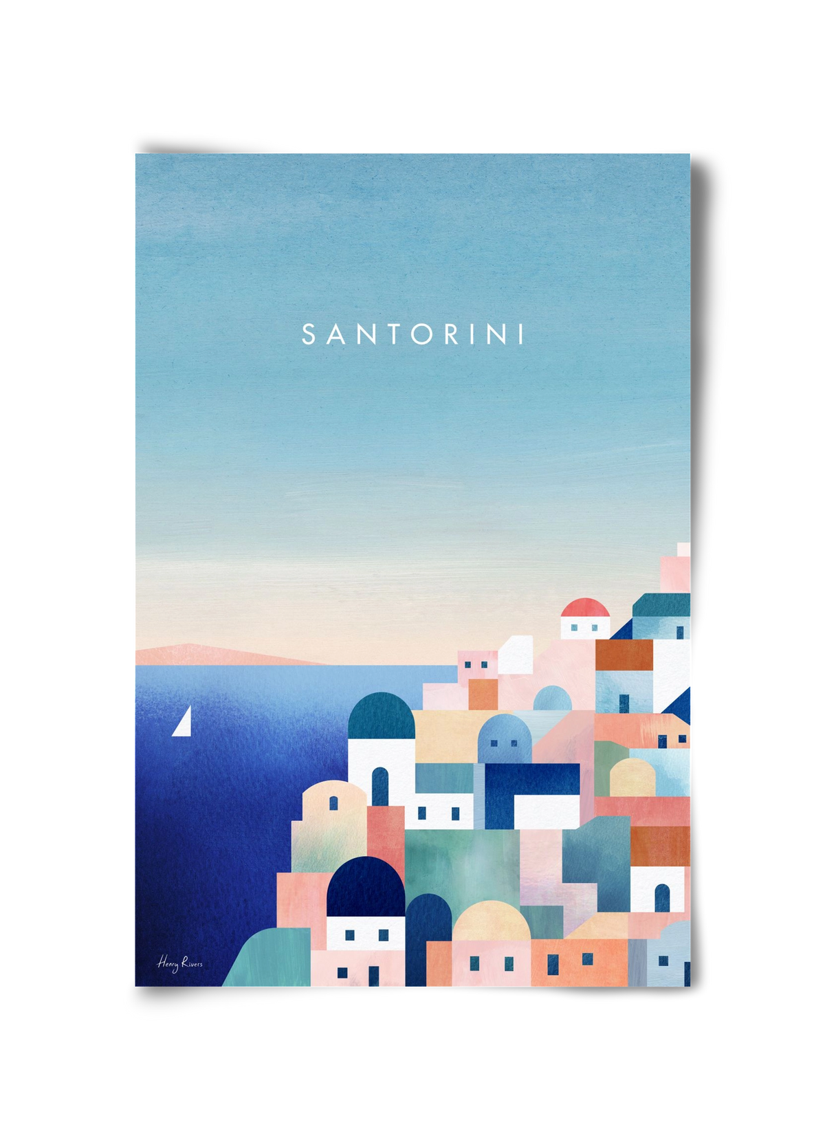 Santorini, 30x45 cm, Keret nélkül