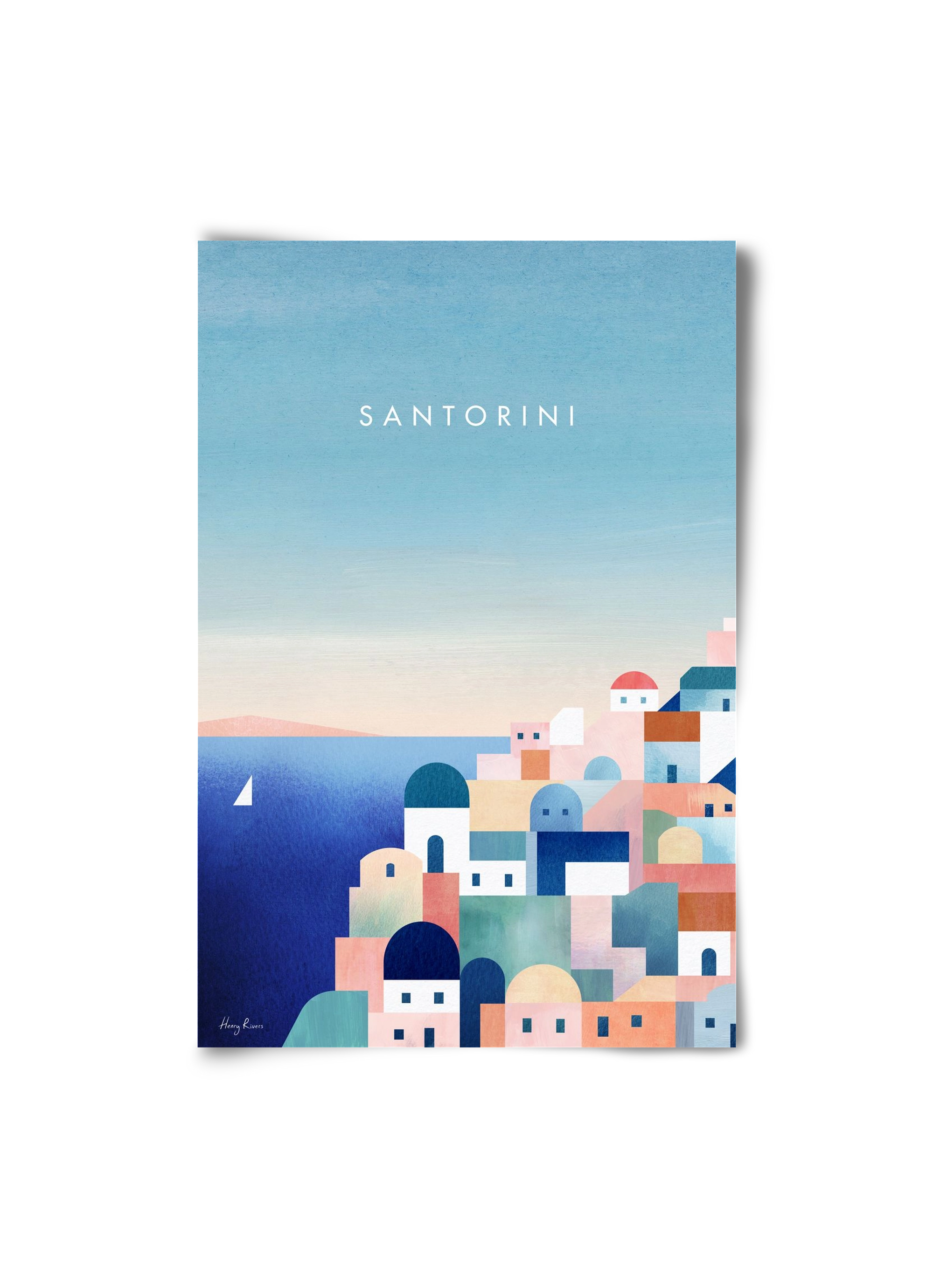 Santorini, 20x30 cm, Keret nélkül